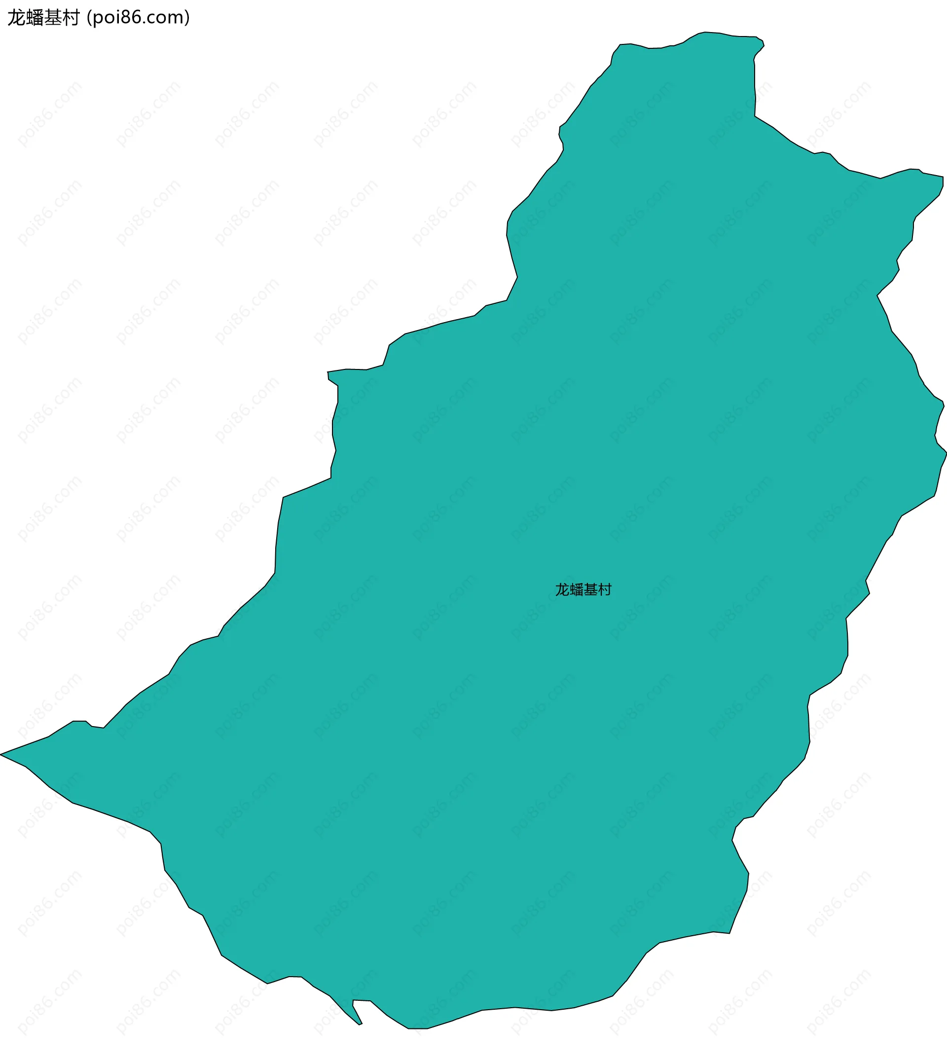 龙蟠基村边界地图