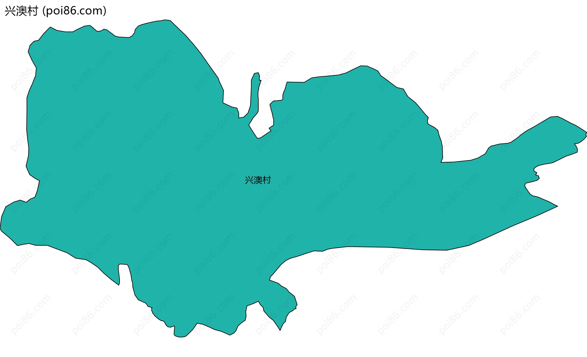 兴澳村边界地图