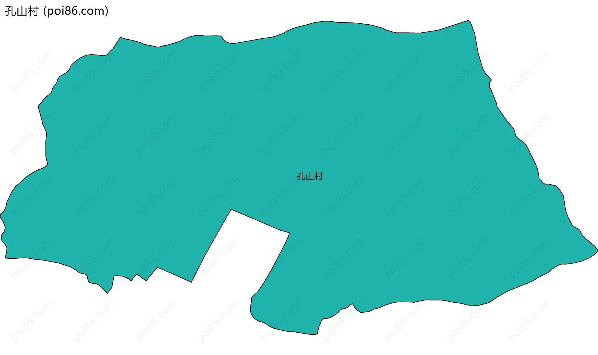 孔山村边界地图