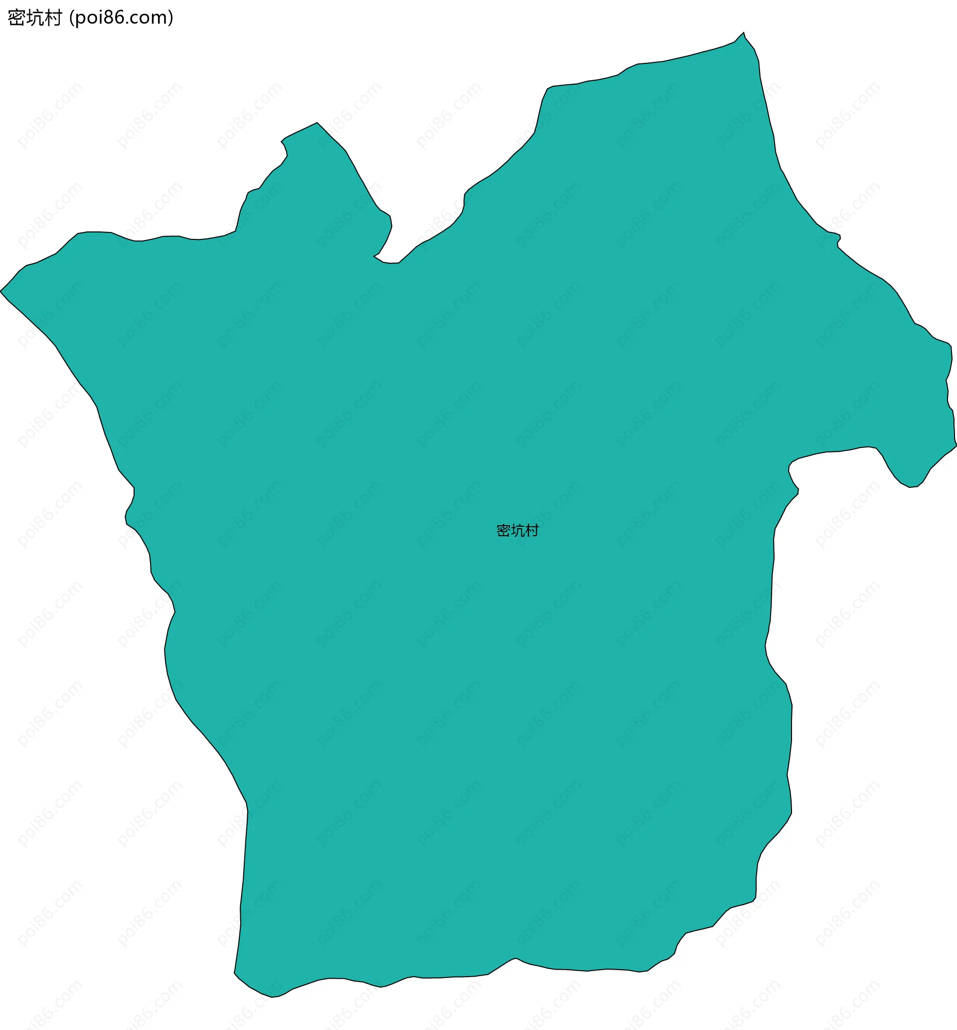 密坑村边界地图