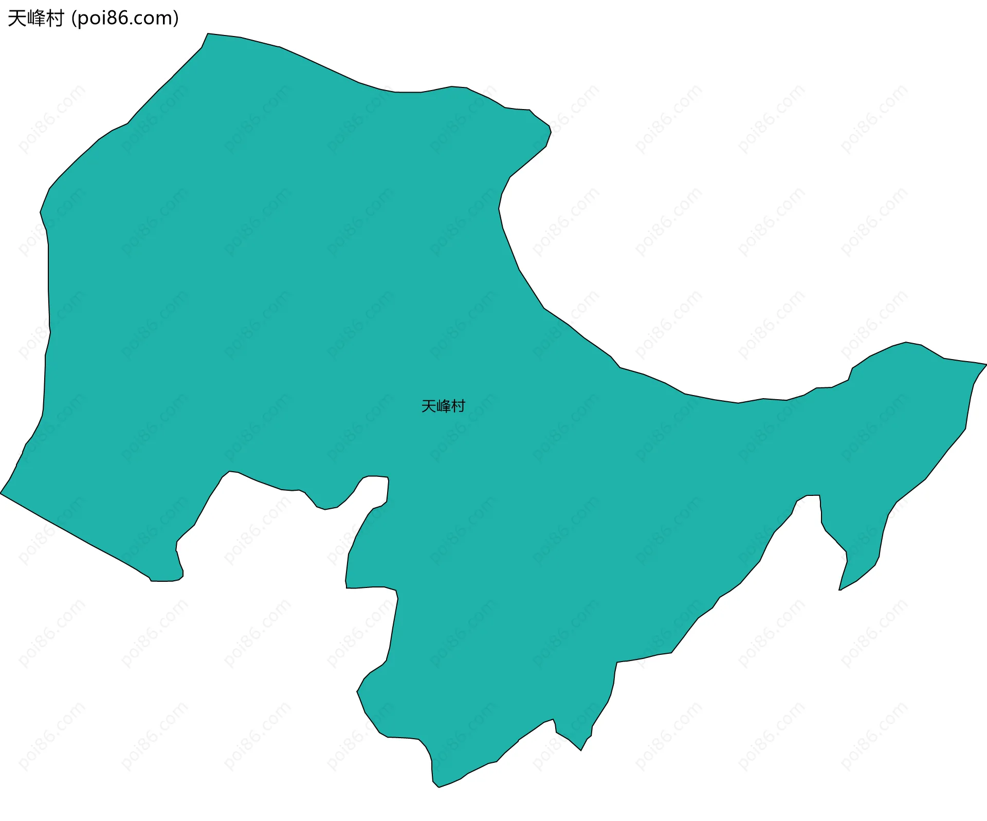 天峰村边界地图