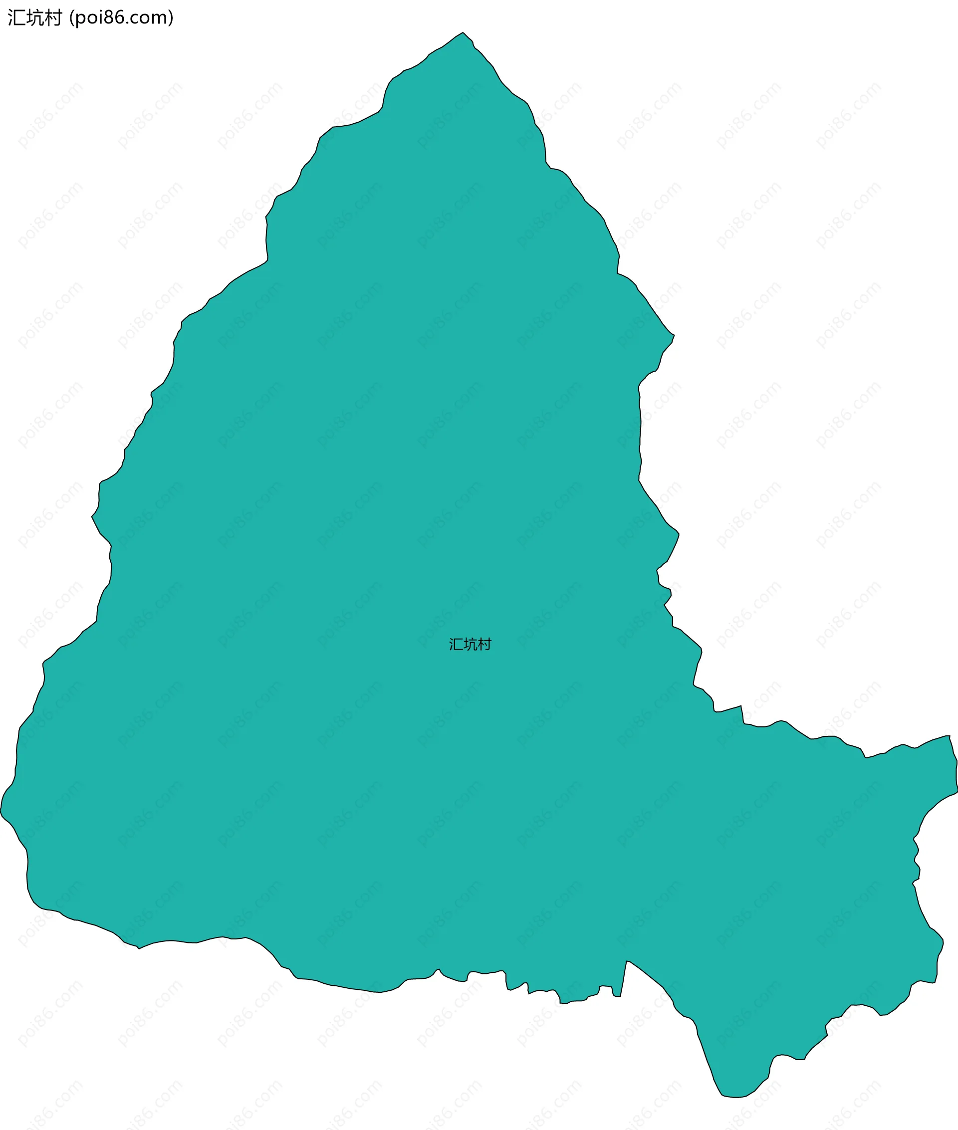 汇坑村边界地图
