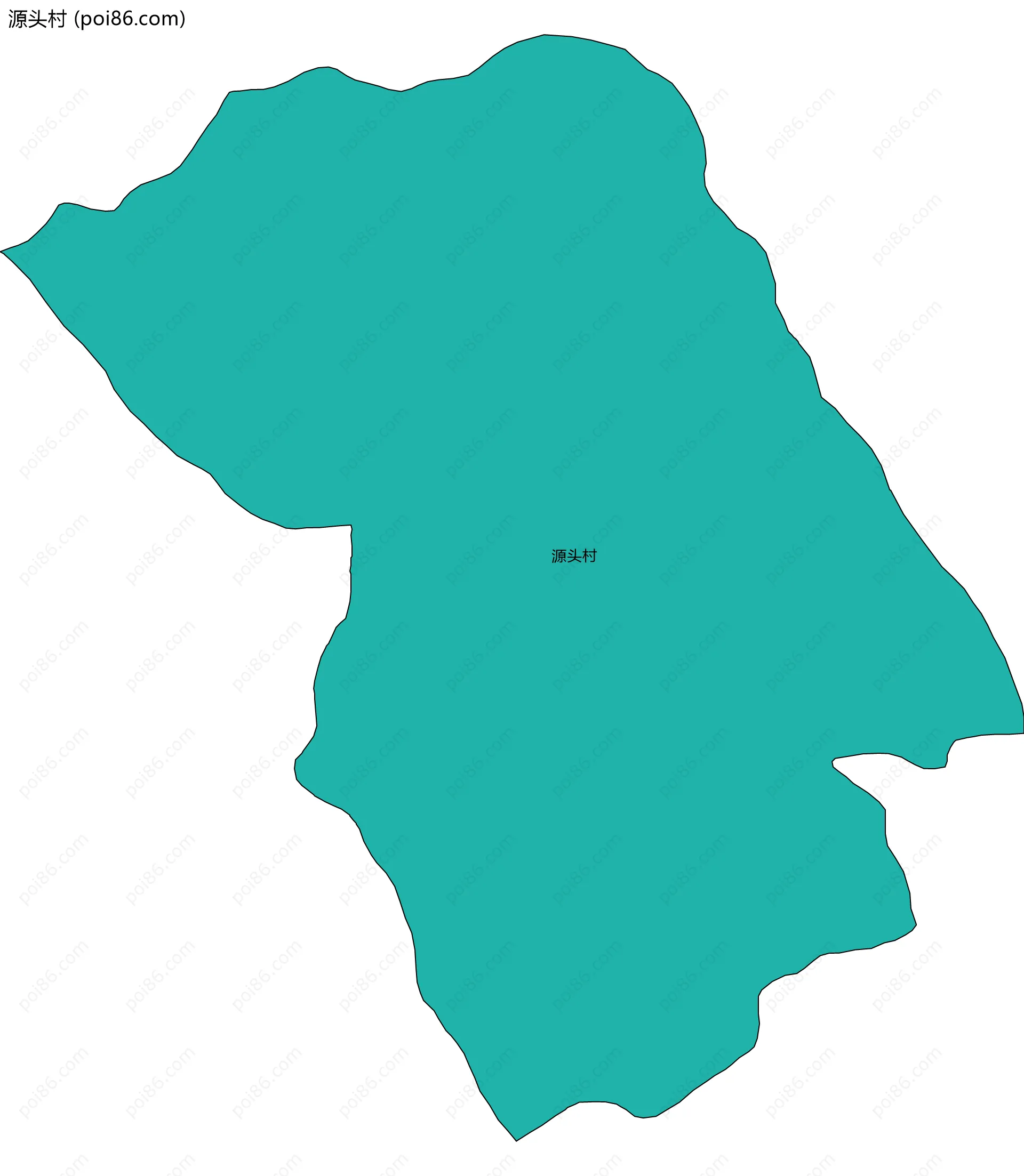 源头村边界地图