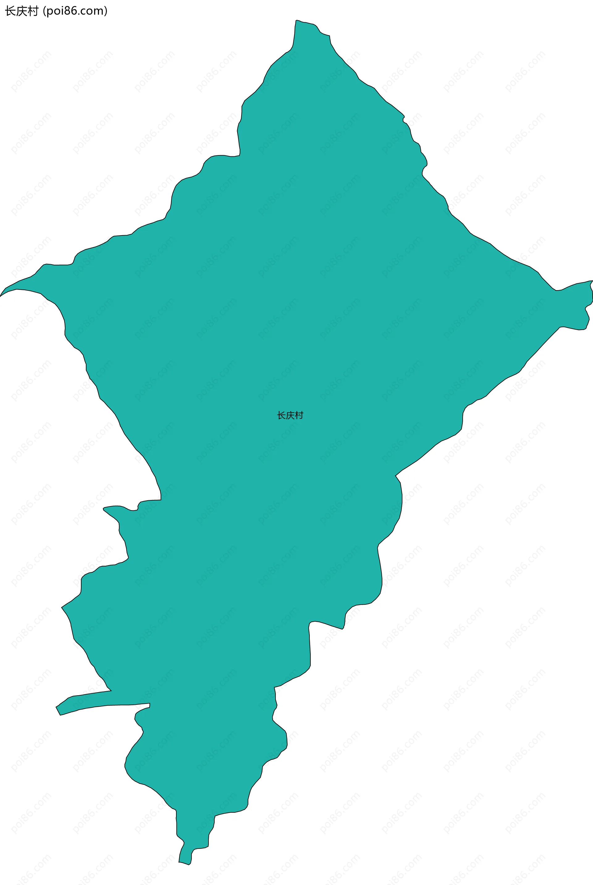 长庆村边界地图