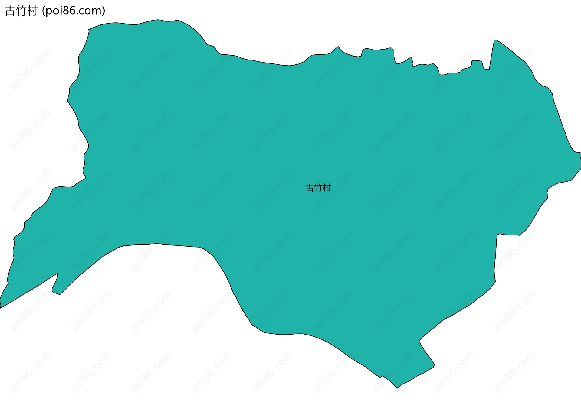 古竹村边界地图