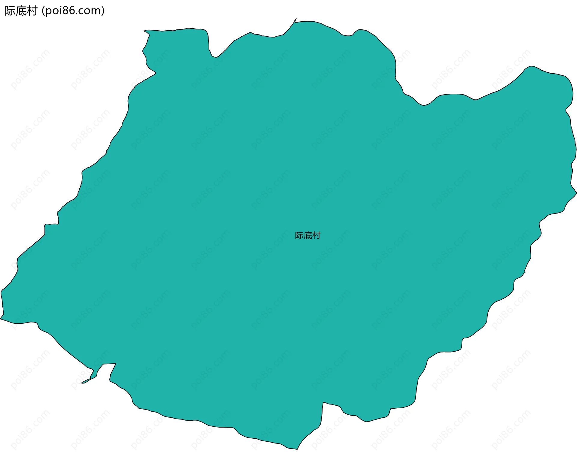 际底村边界地图