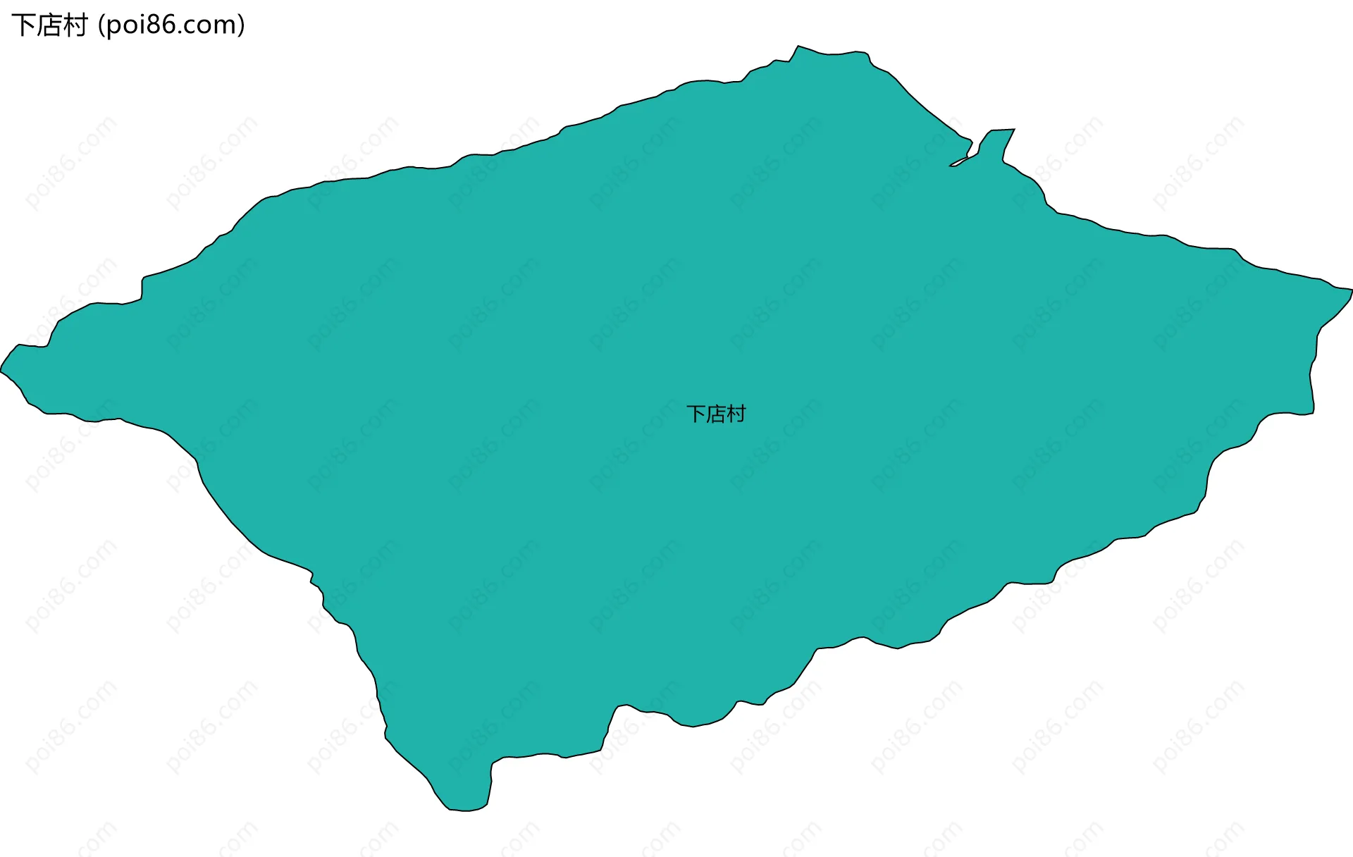 下店村边界地图