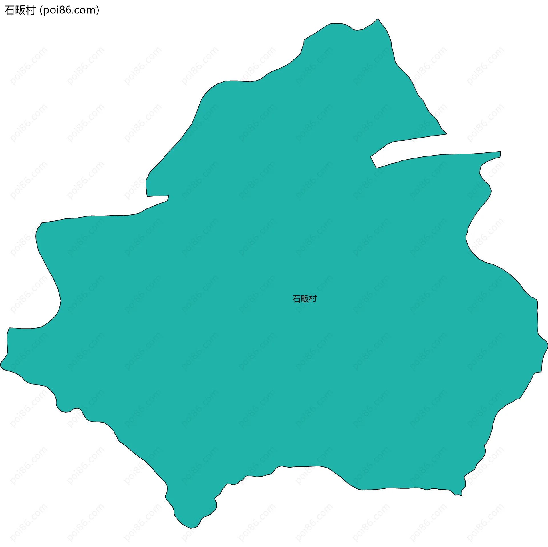 石畈村边界地图