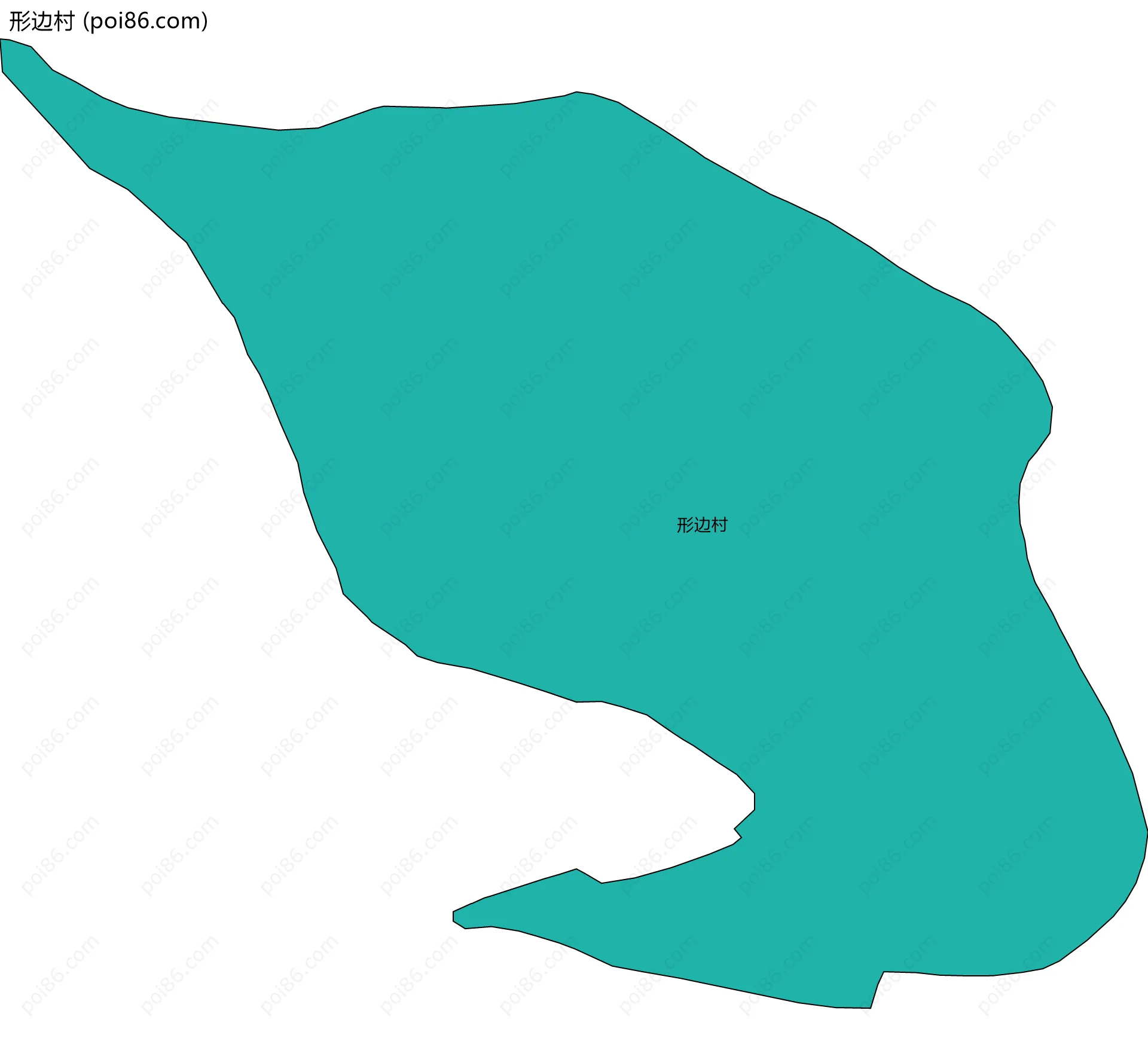 形边村边界地图