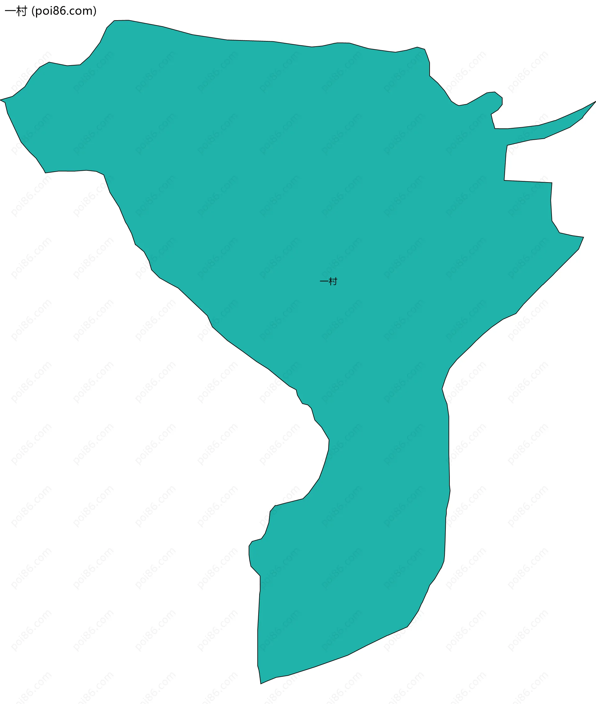 一村边界地图