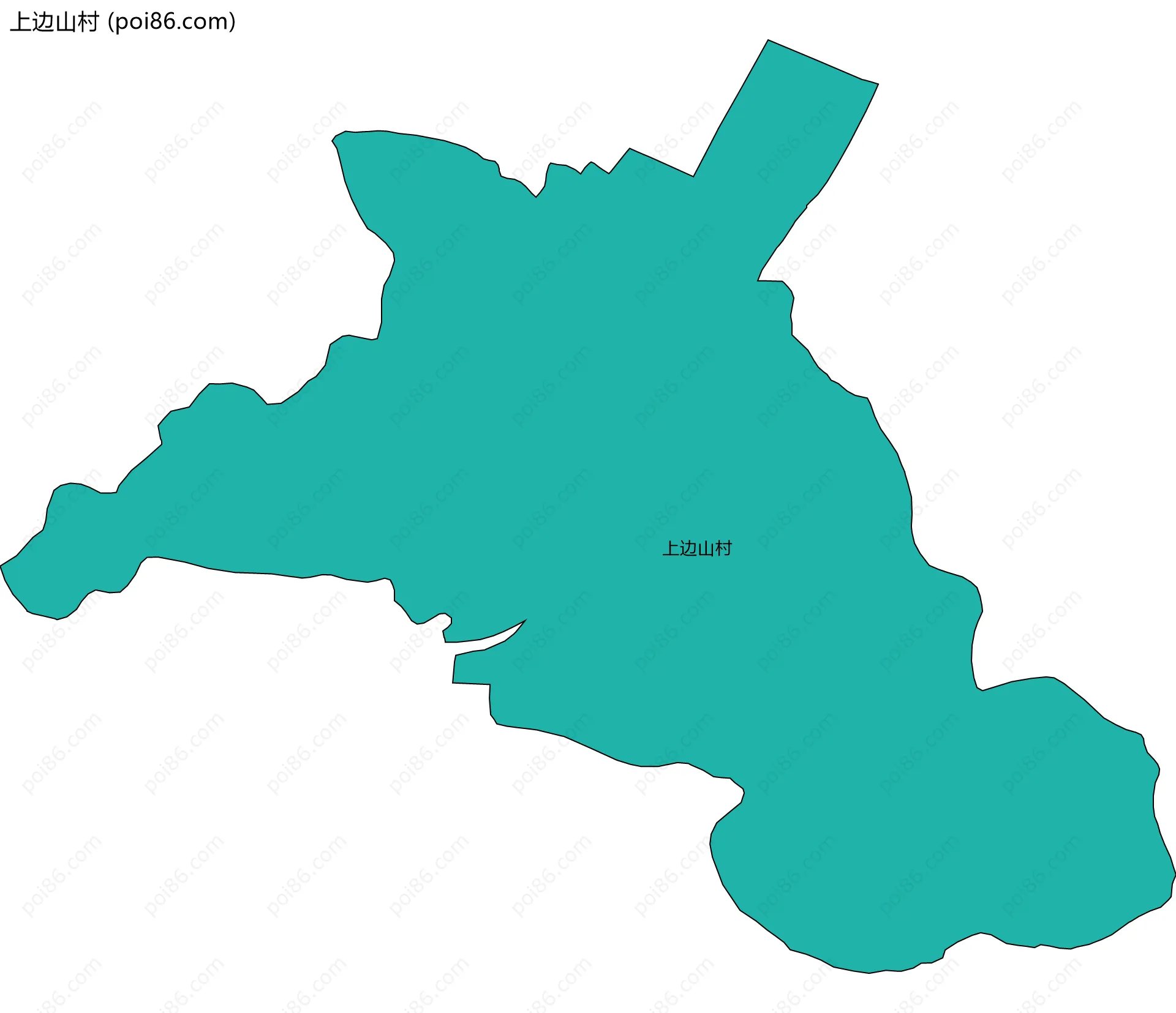 上边山村边界地图