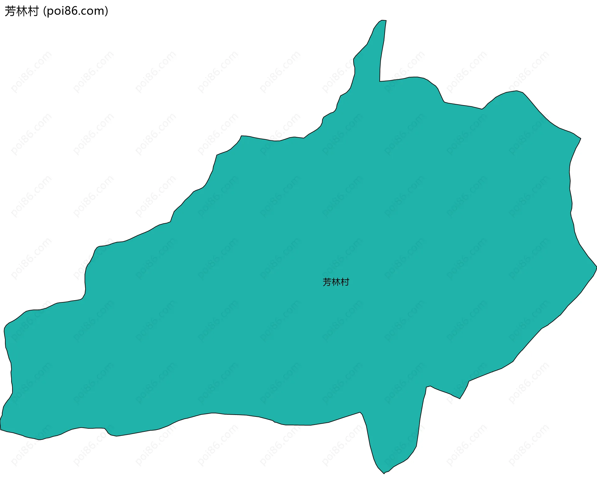 芳林村边界地图