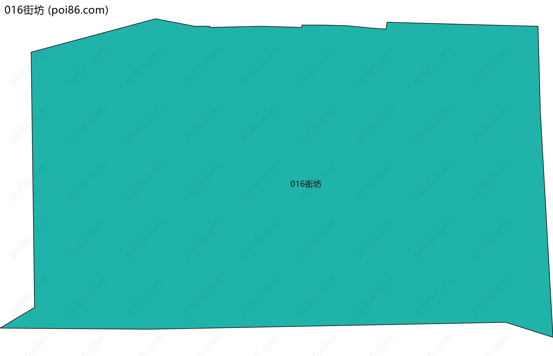 016街坊边界地图