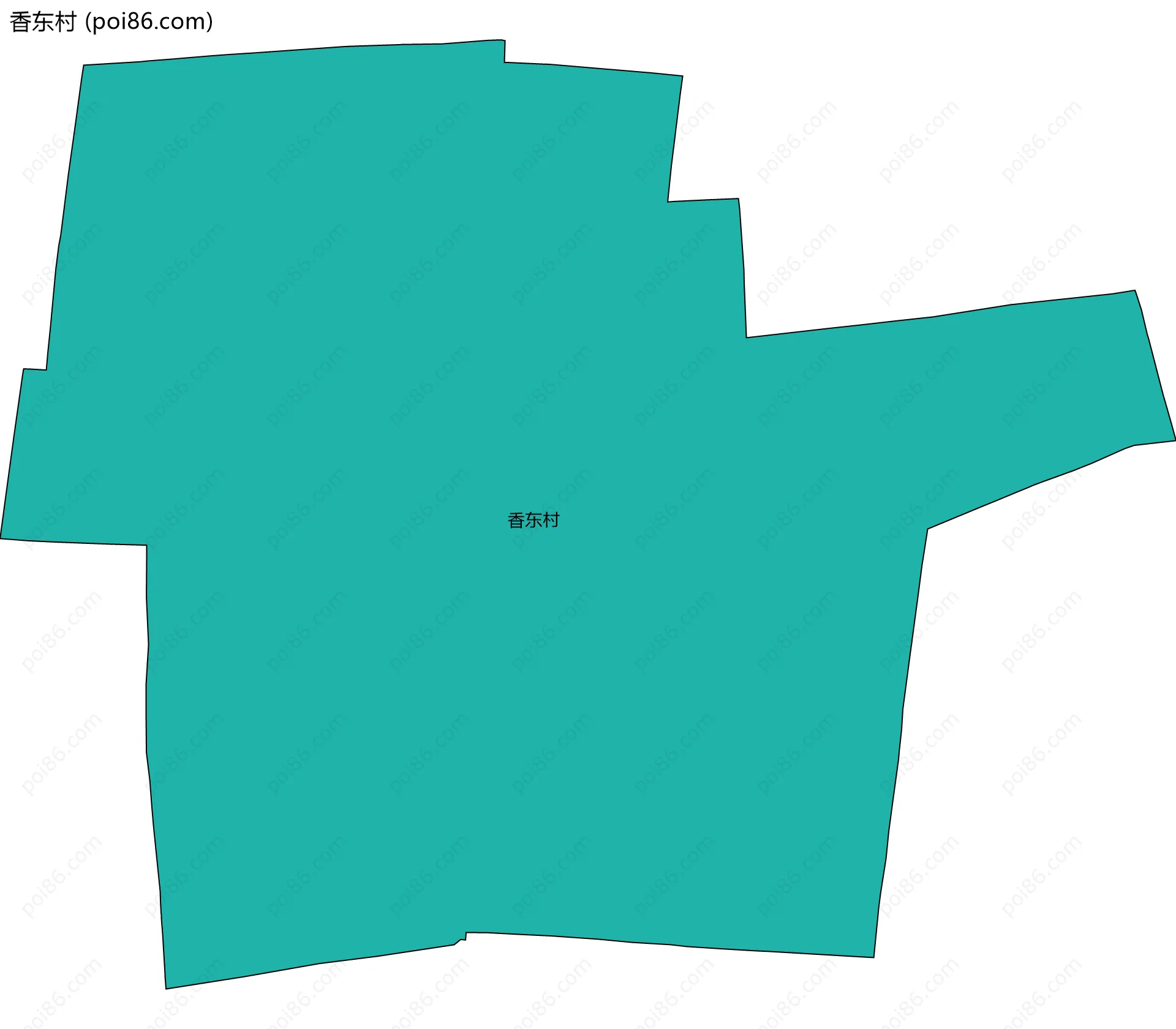 香东村边界地图