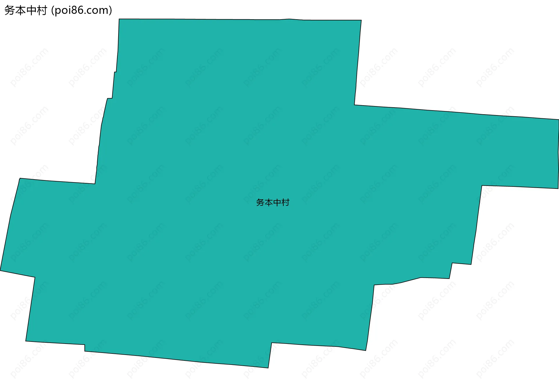 务本中村边界地图