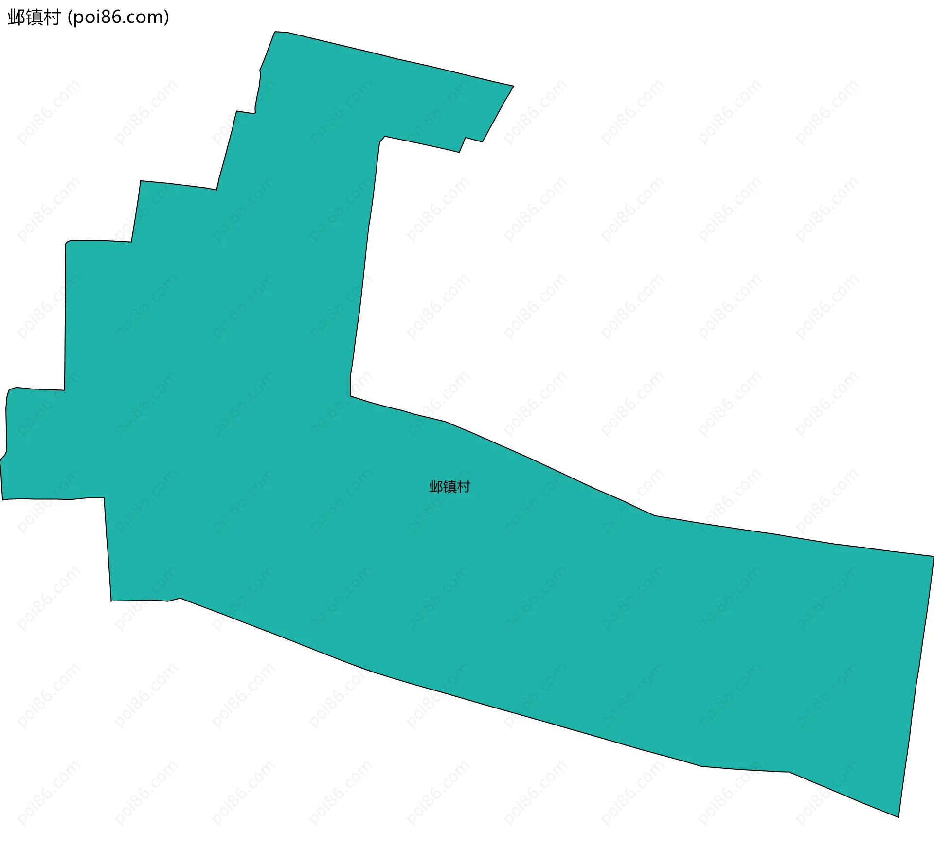 邺镇村边界地图