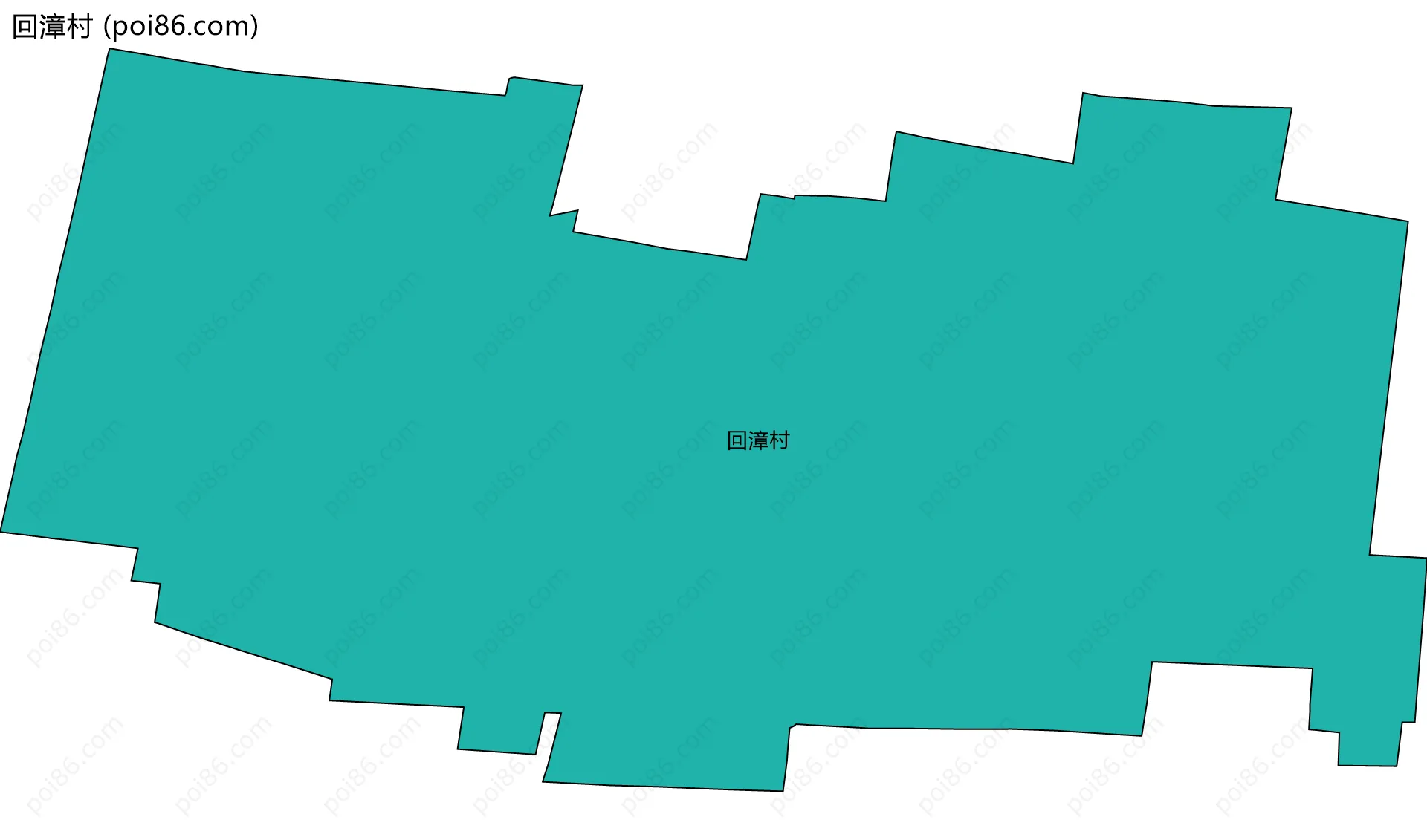 回漳村边界地图