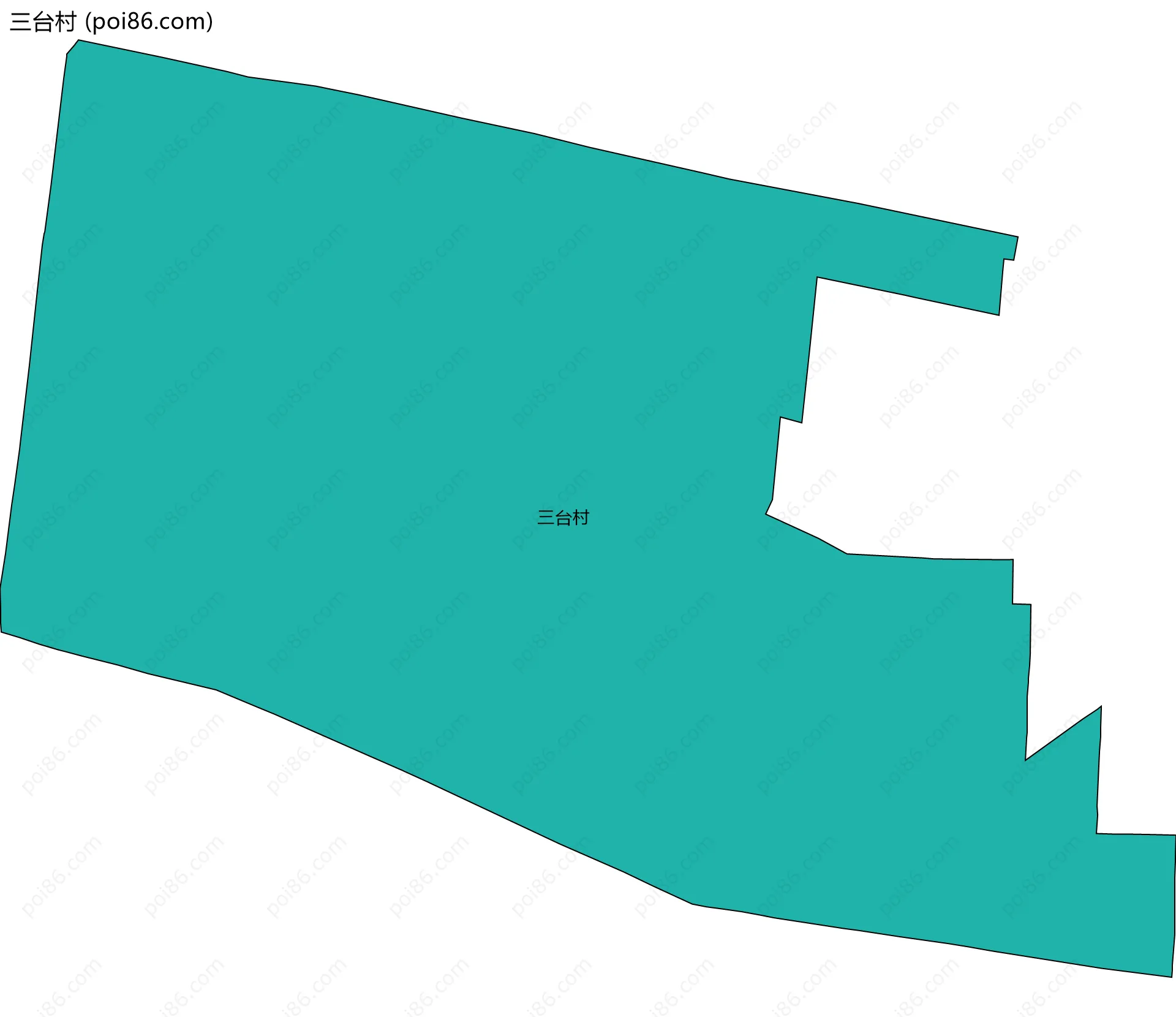 三台村边界地图