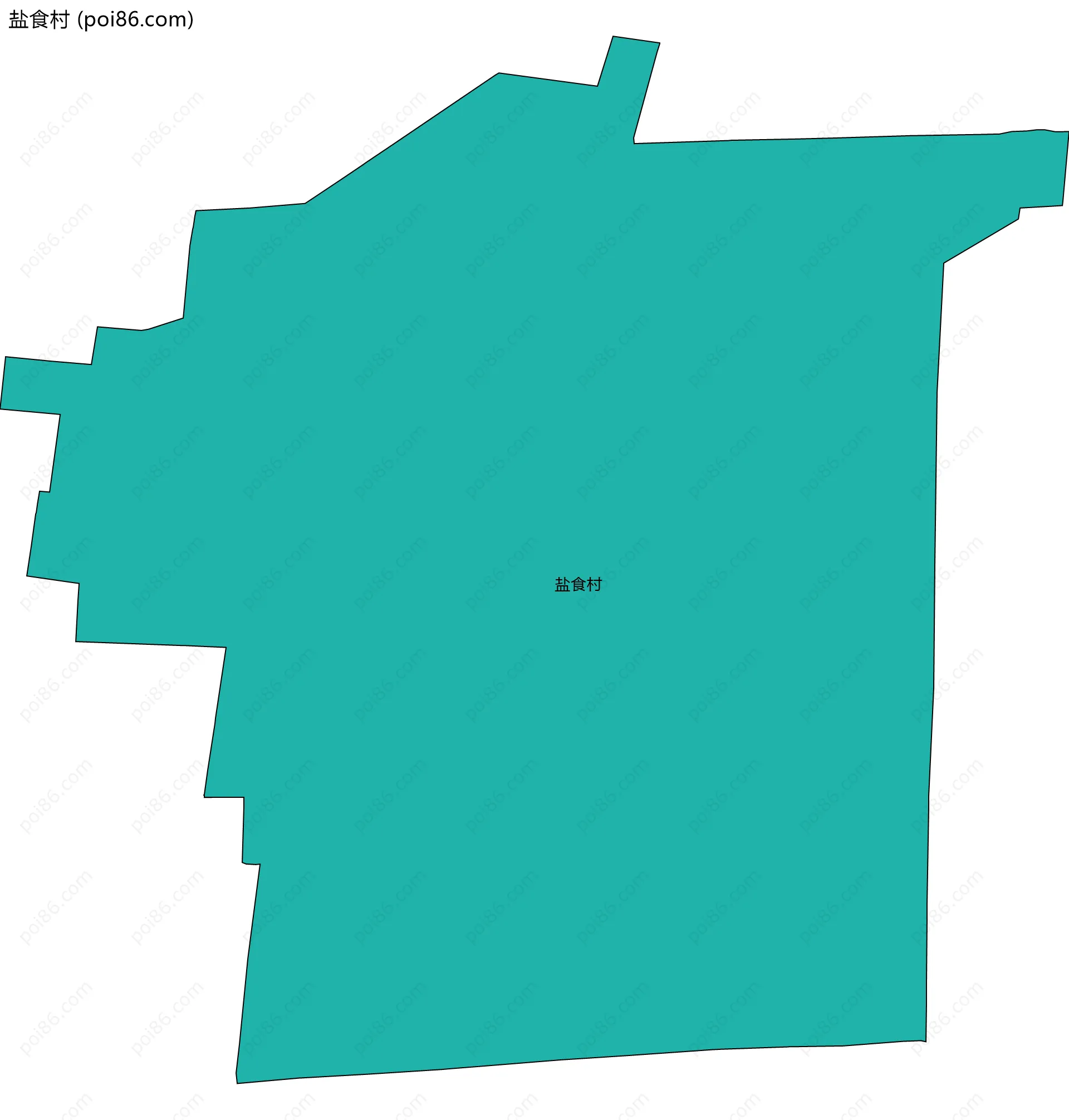 盐食村边界地图