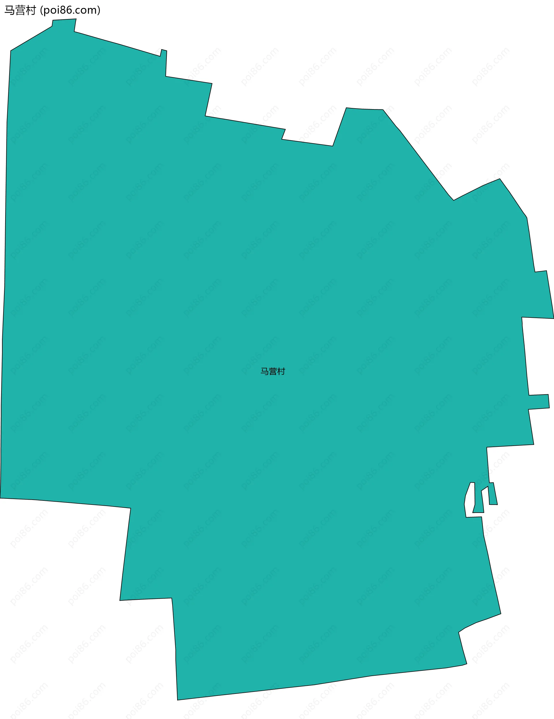 马营村边界地图