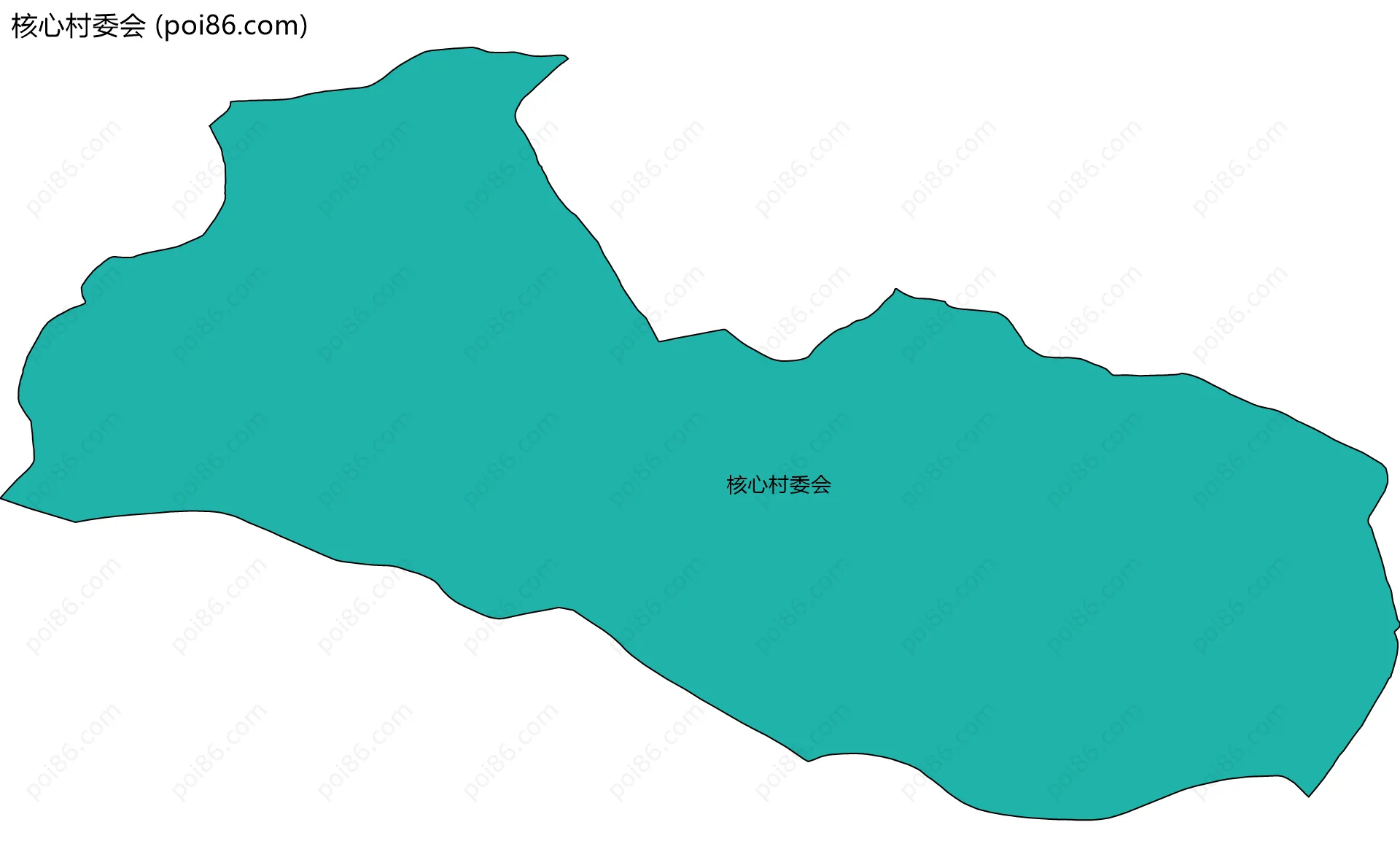 核心村委会边界地图
