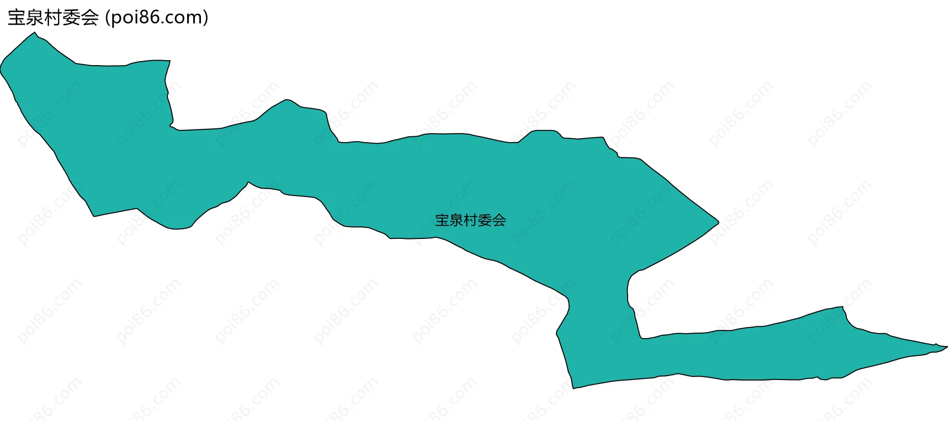 宝泉村委会边界地图