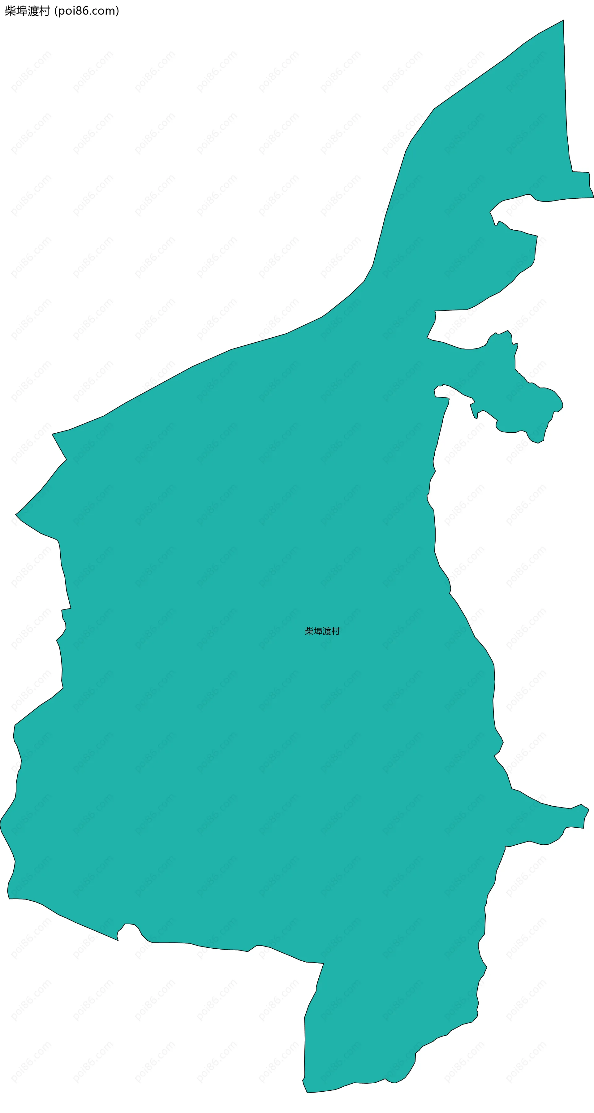 柴埠渡村边界地图