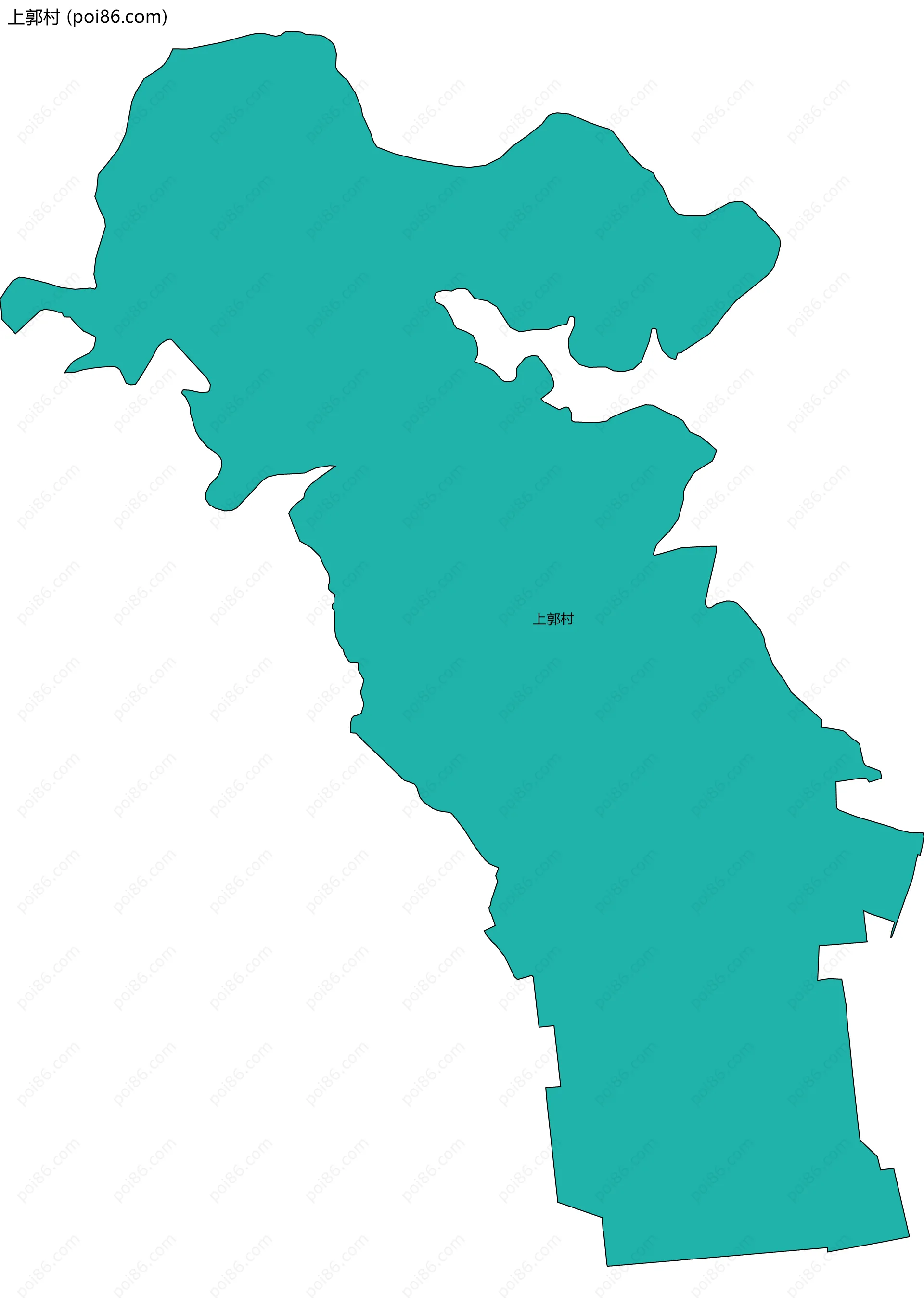 上郭村边界地图