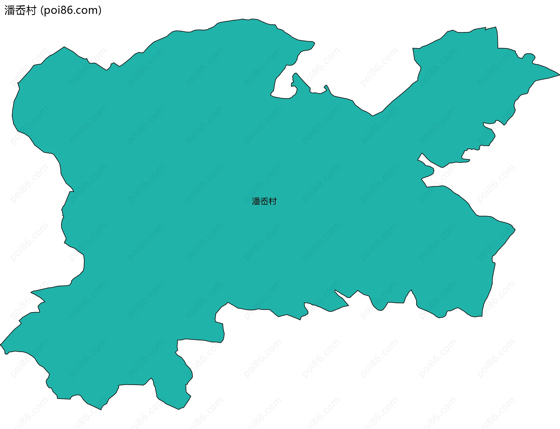 潘岙村边界地图