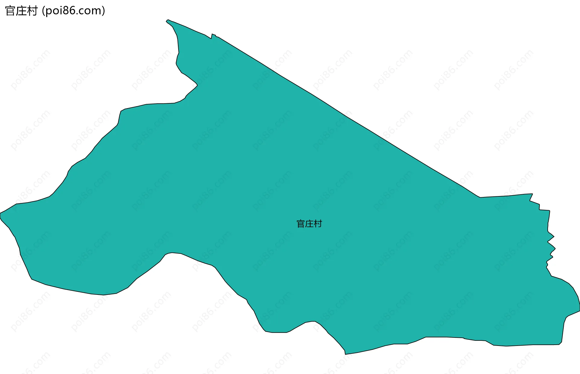 官庄村边界地图