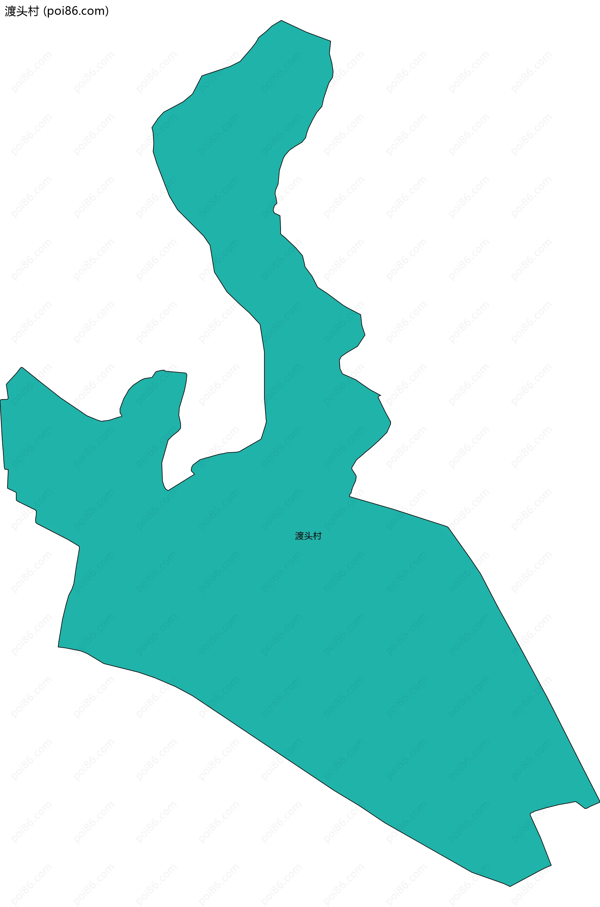 渡头村边界地图