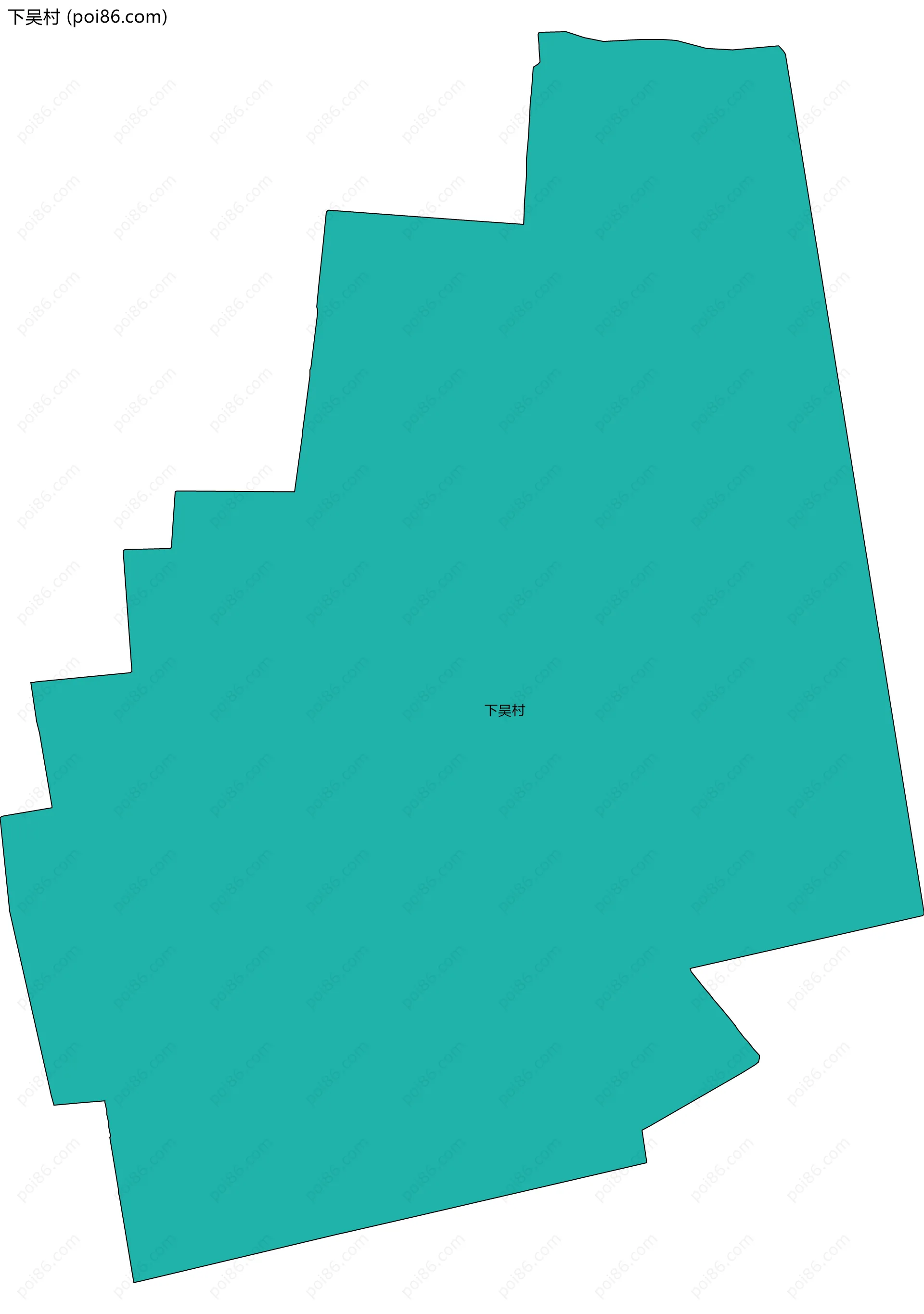 下吴村边界地图