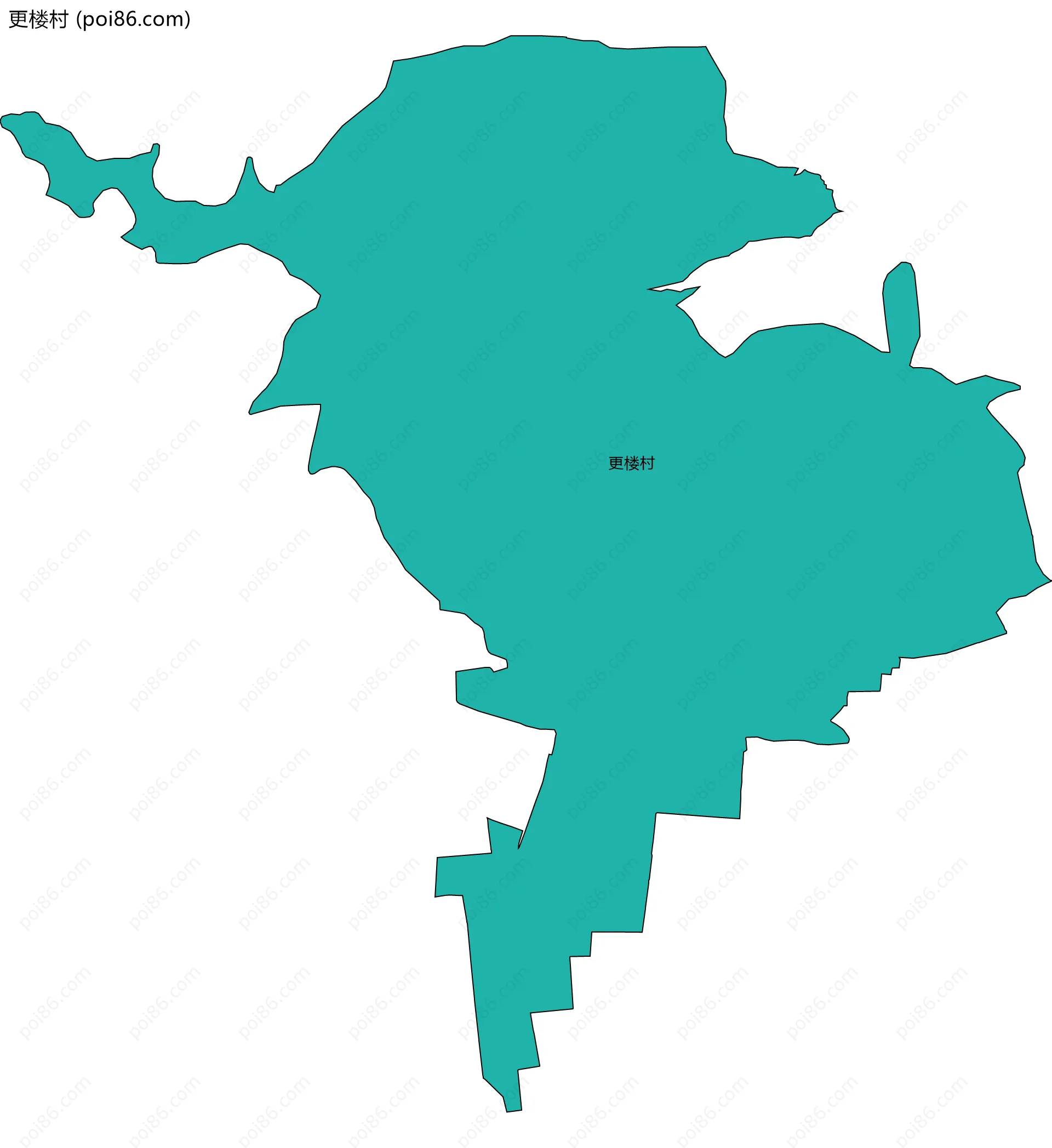 更楼村边界地图