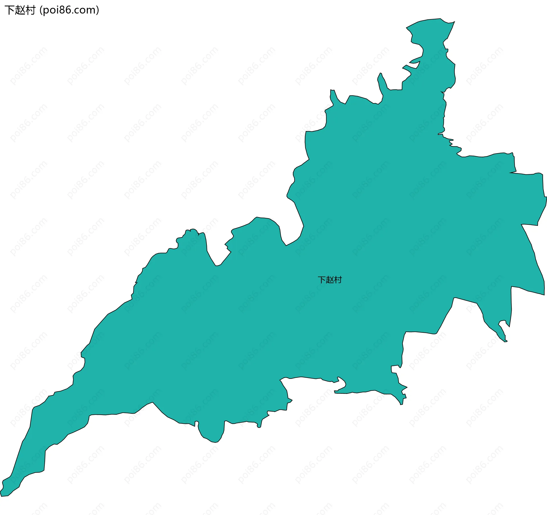 下赵村边界地图