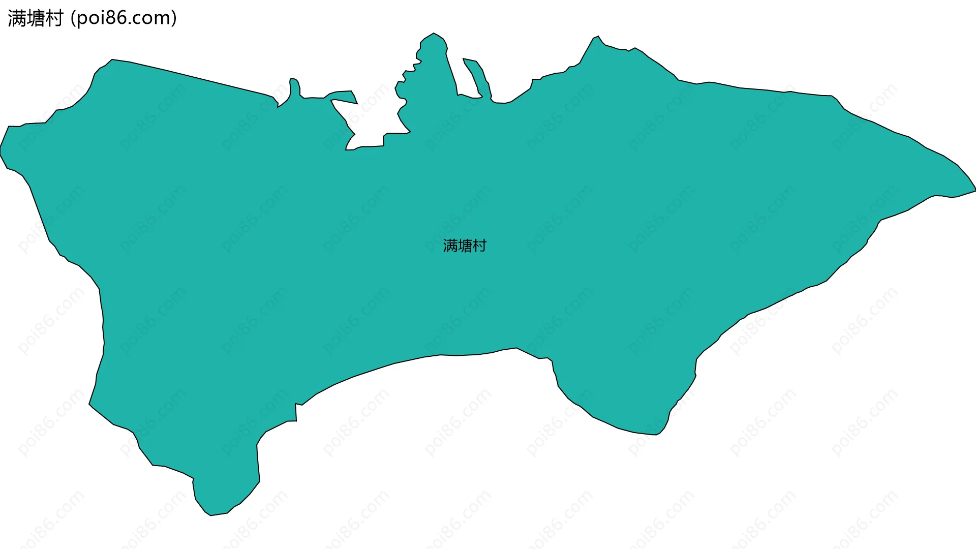 满塘村边界地图