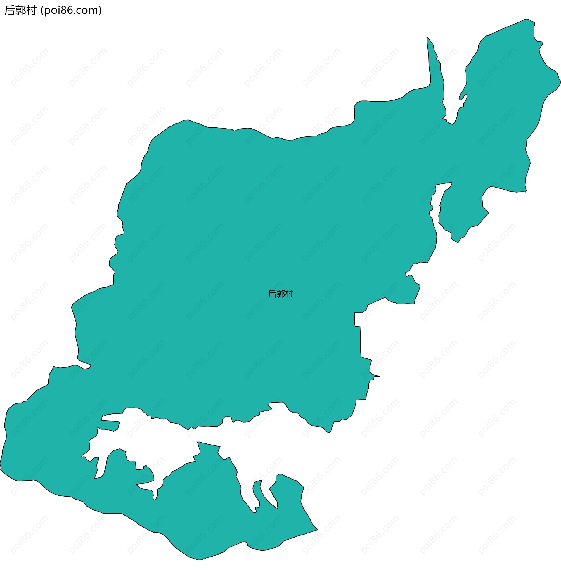 后郭村边界地图