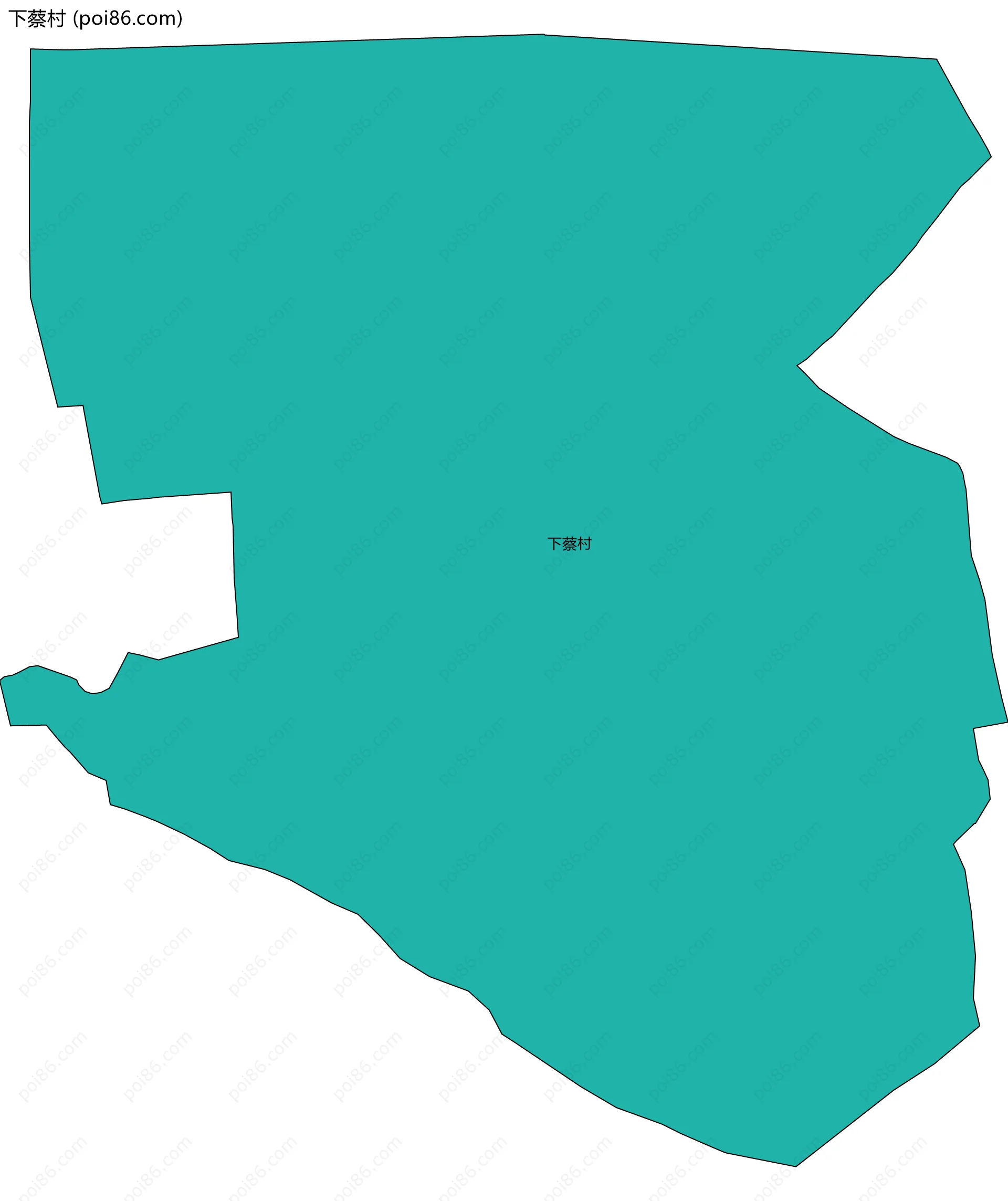 下蔡村边界地图