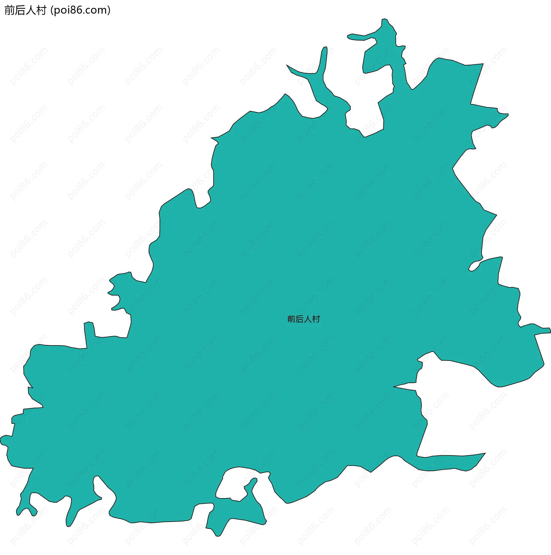前后人村边界地图