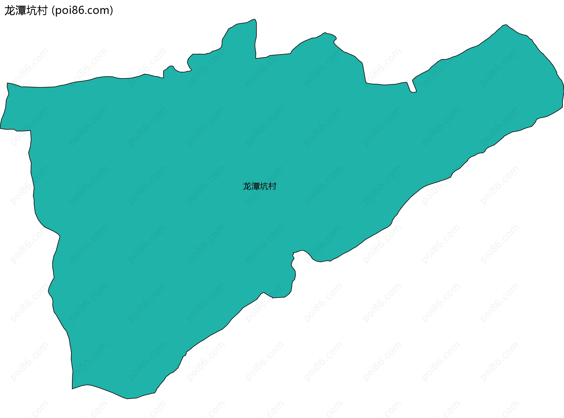 龙潭坑村边界地图