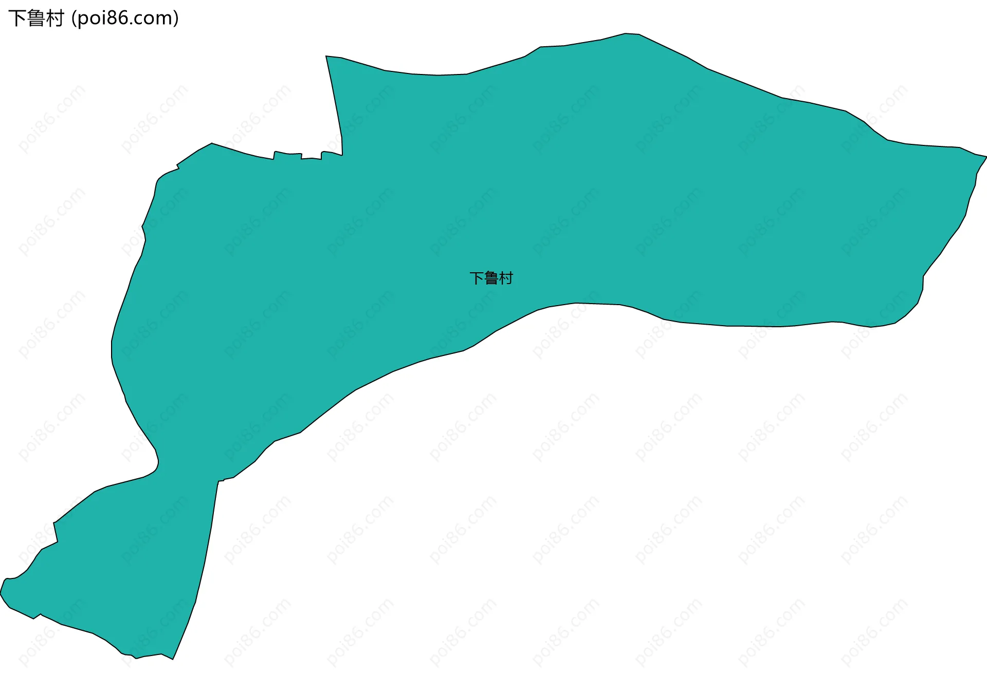 下鲁村边界地图