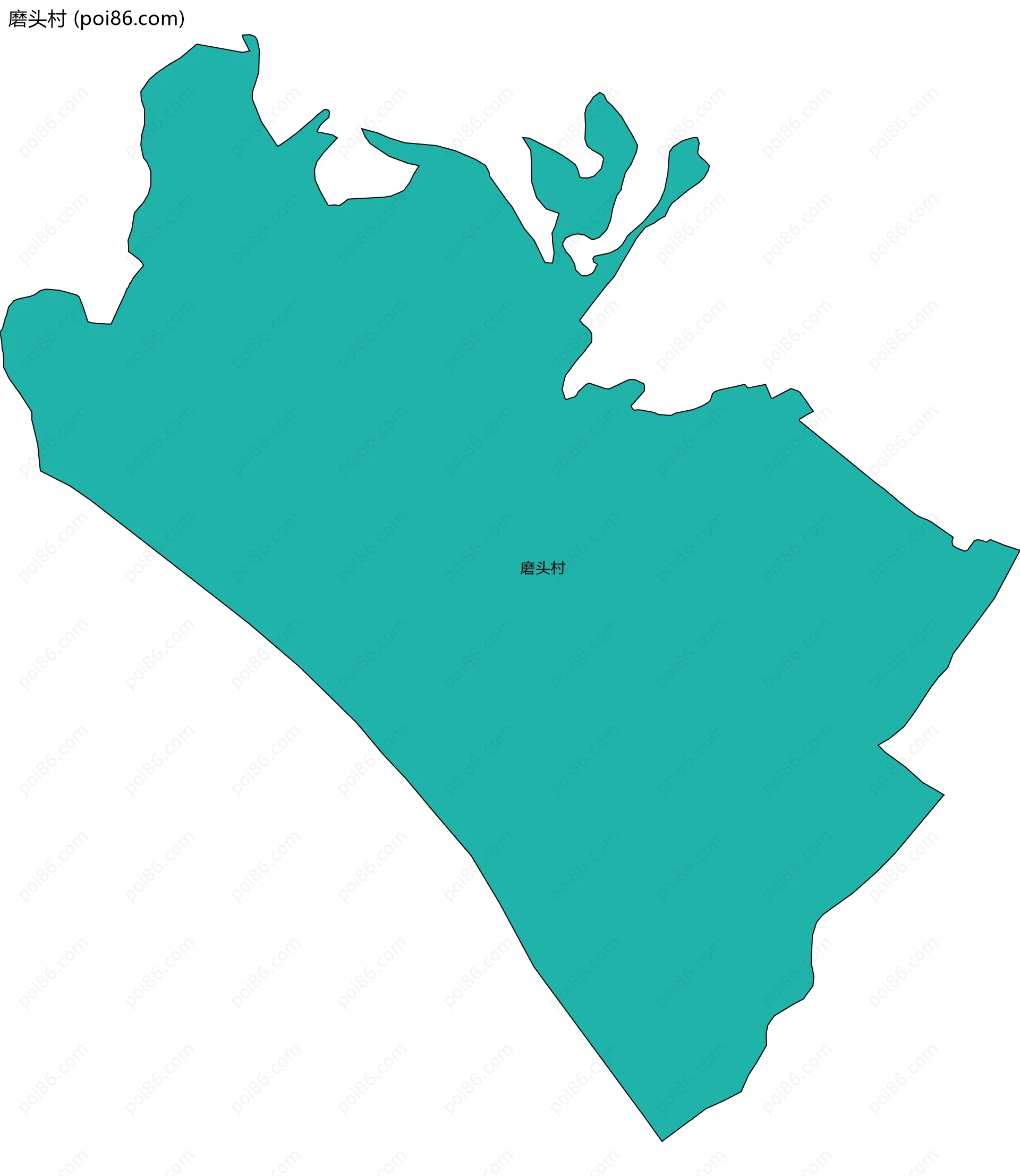 磨头村边界地图