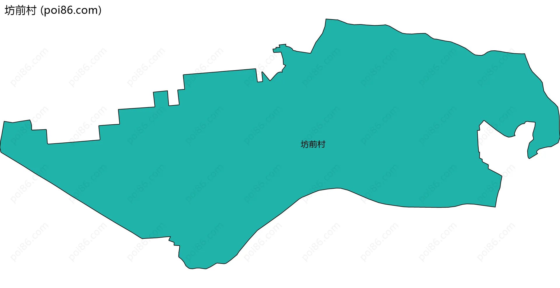 坊前村边界地图