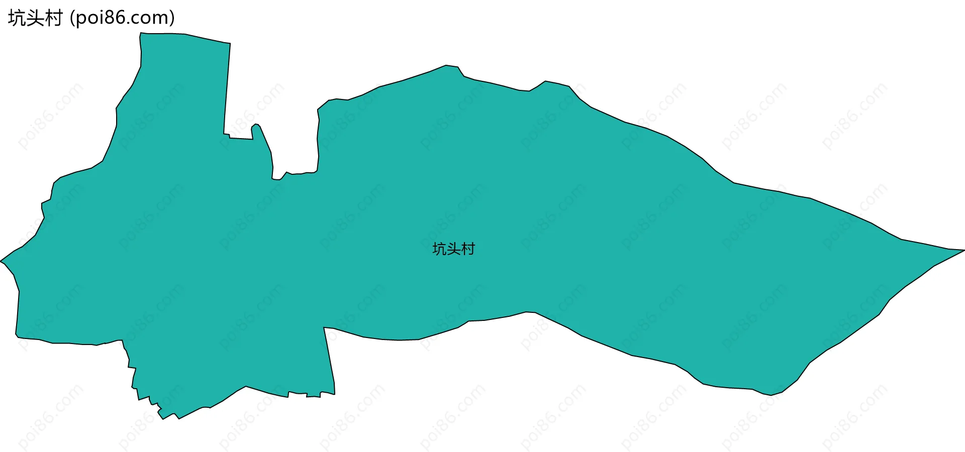 坑头村边界地图