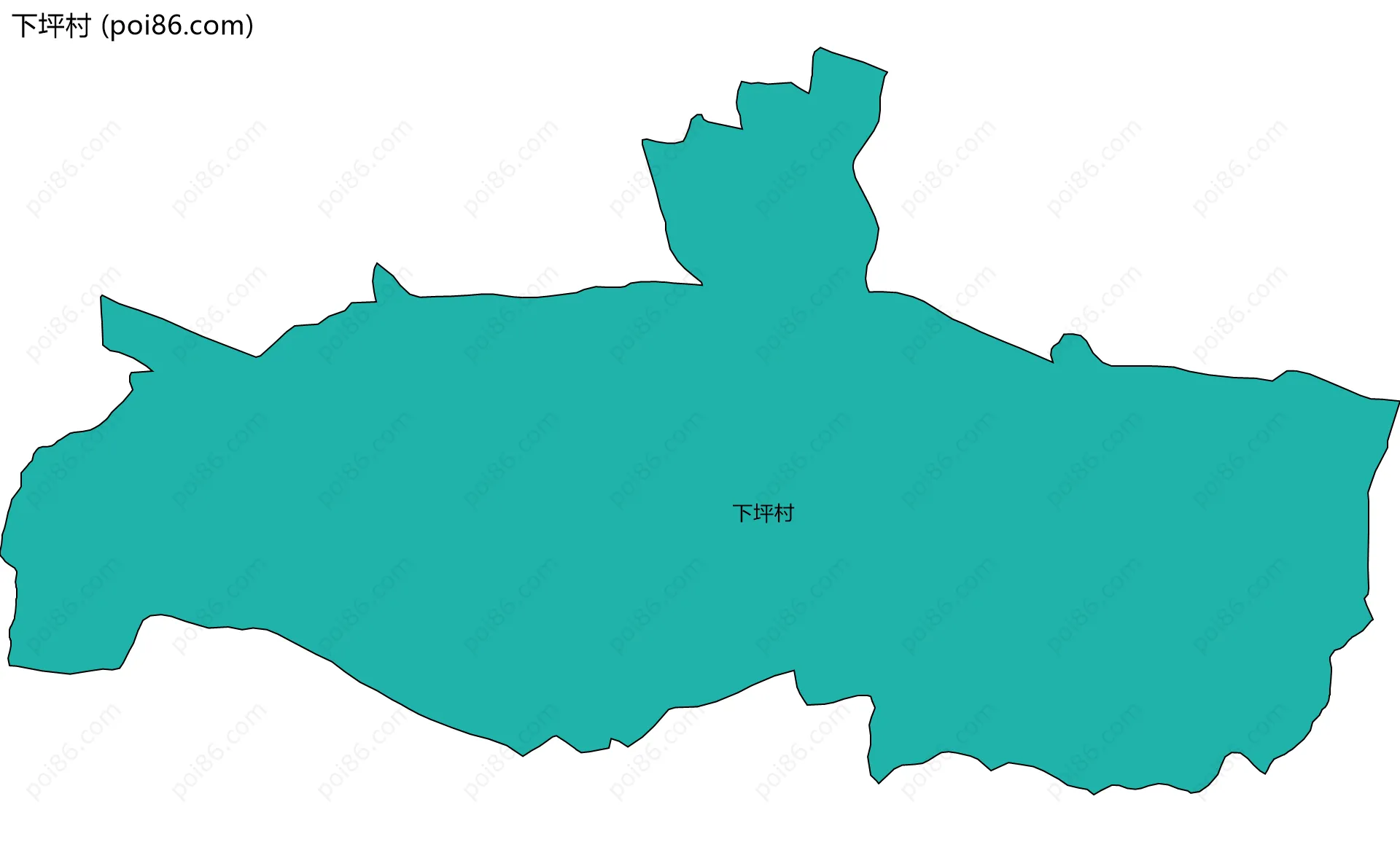 下坪村边界地图