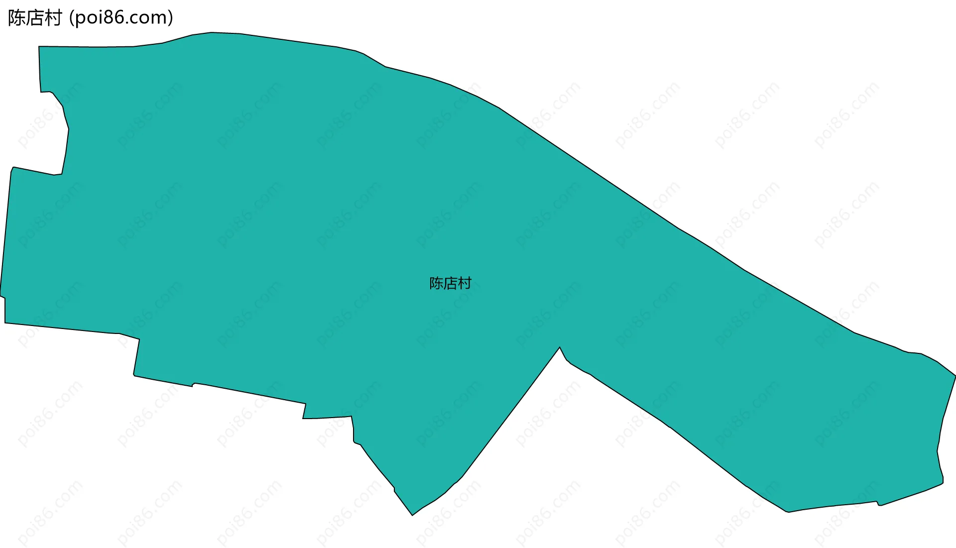 陈店村边界地图