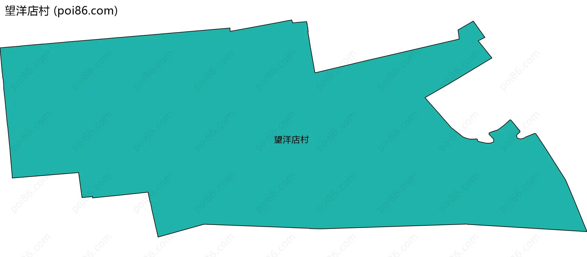 望洋店村边界地图