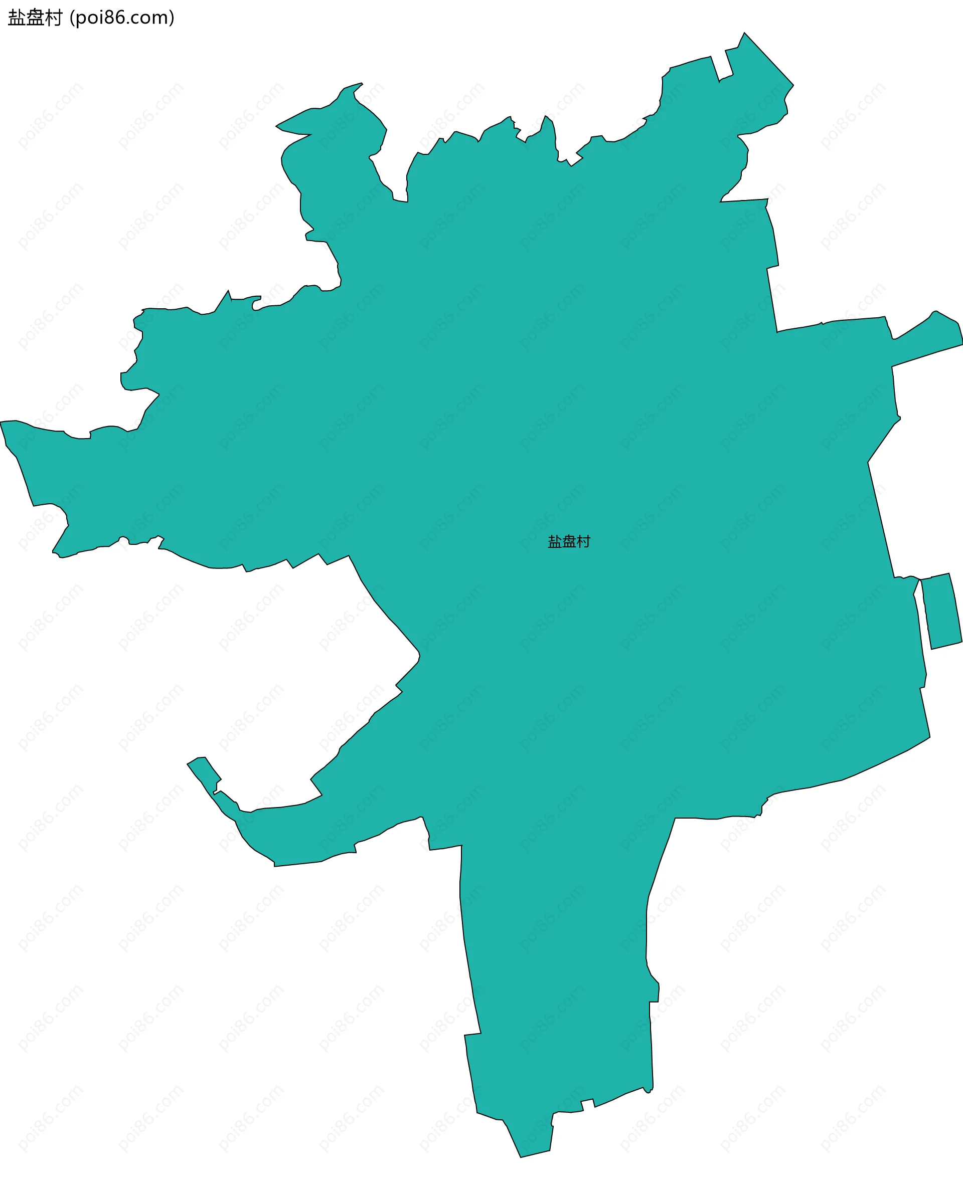 盐盘村边界地图