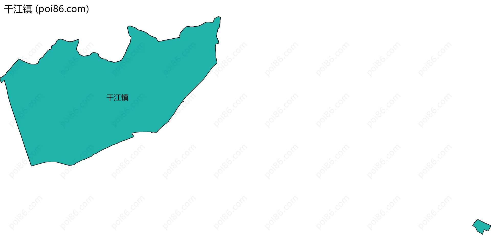 干江镇边界地图