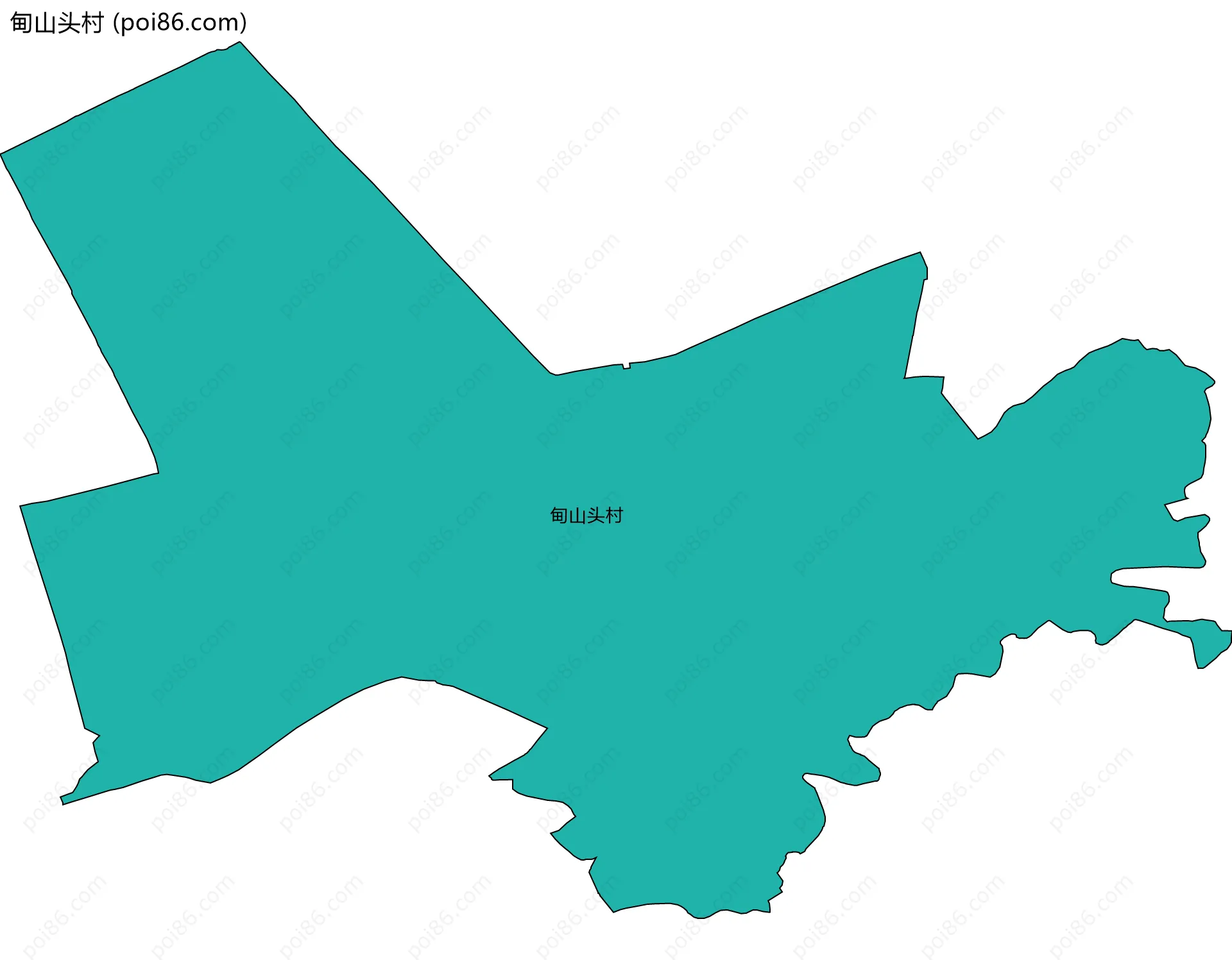 甸山头村边界地图