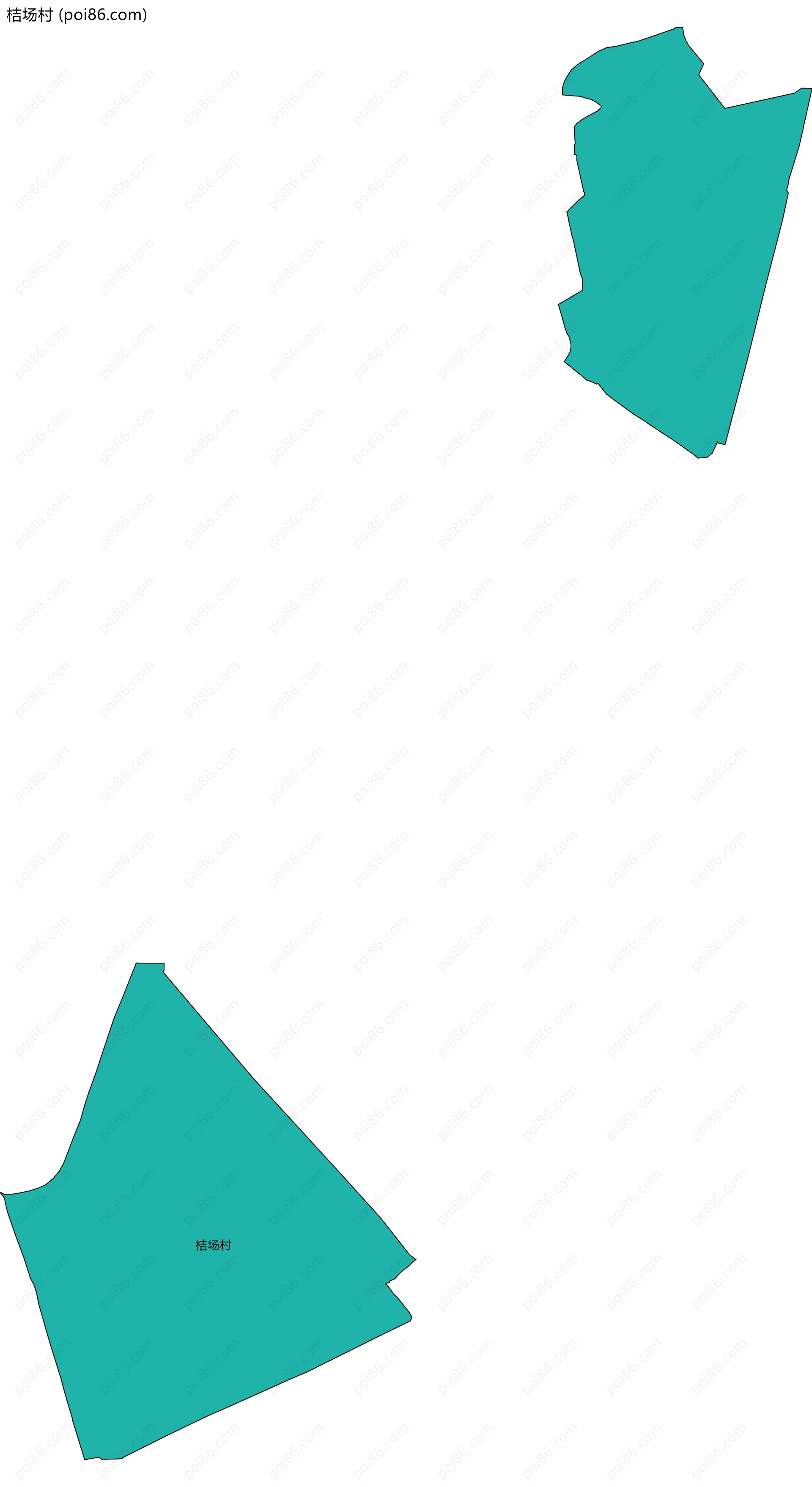 桔场村边界地图